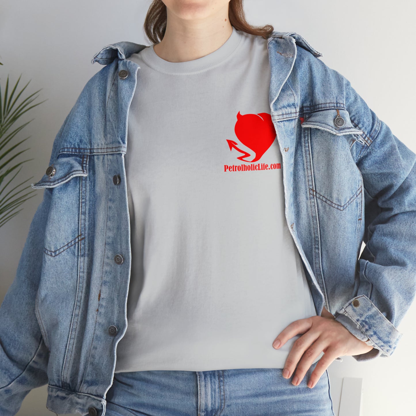 No Guts No Glory! on the back side - Unisex Heavy Cotton Tee