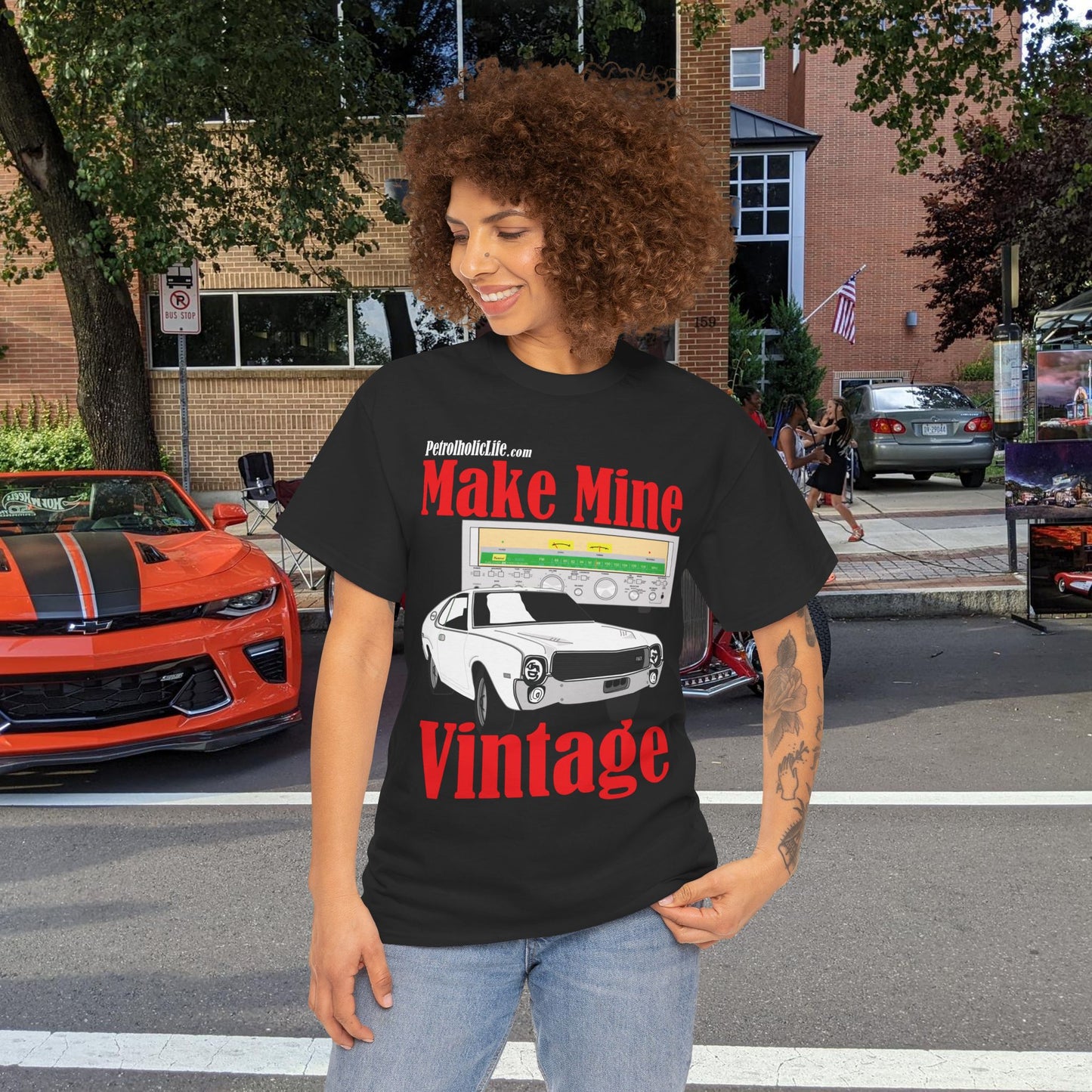 AMX and Make Mine Vintage G-5000 Receiver - Unisex Heavy Cotton Tee
