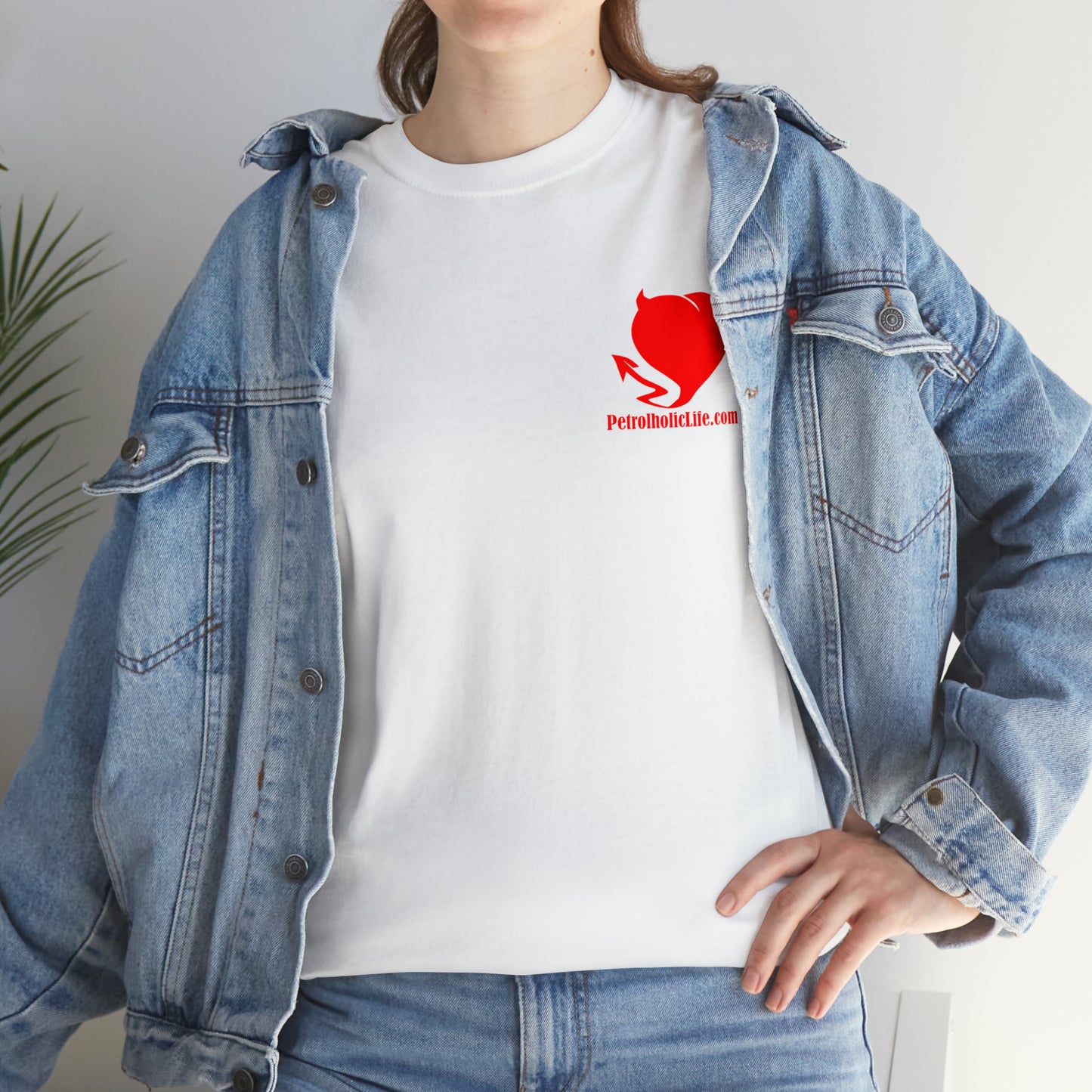 No Guts No Glory! on the back side - Unisex Heavy Cotton Tee