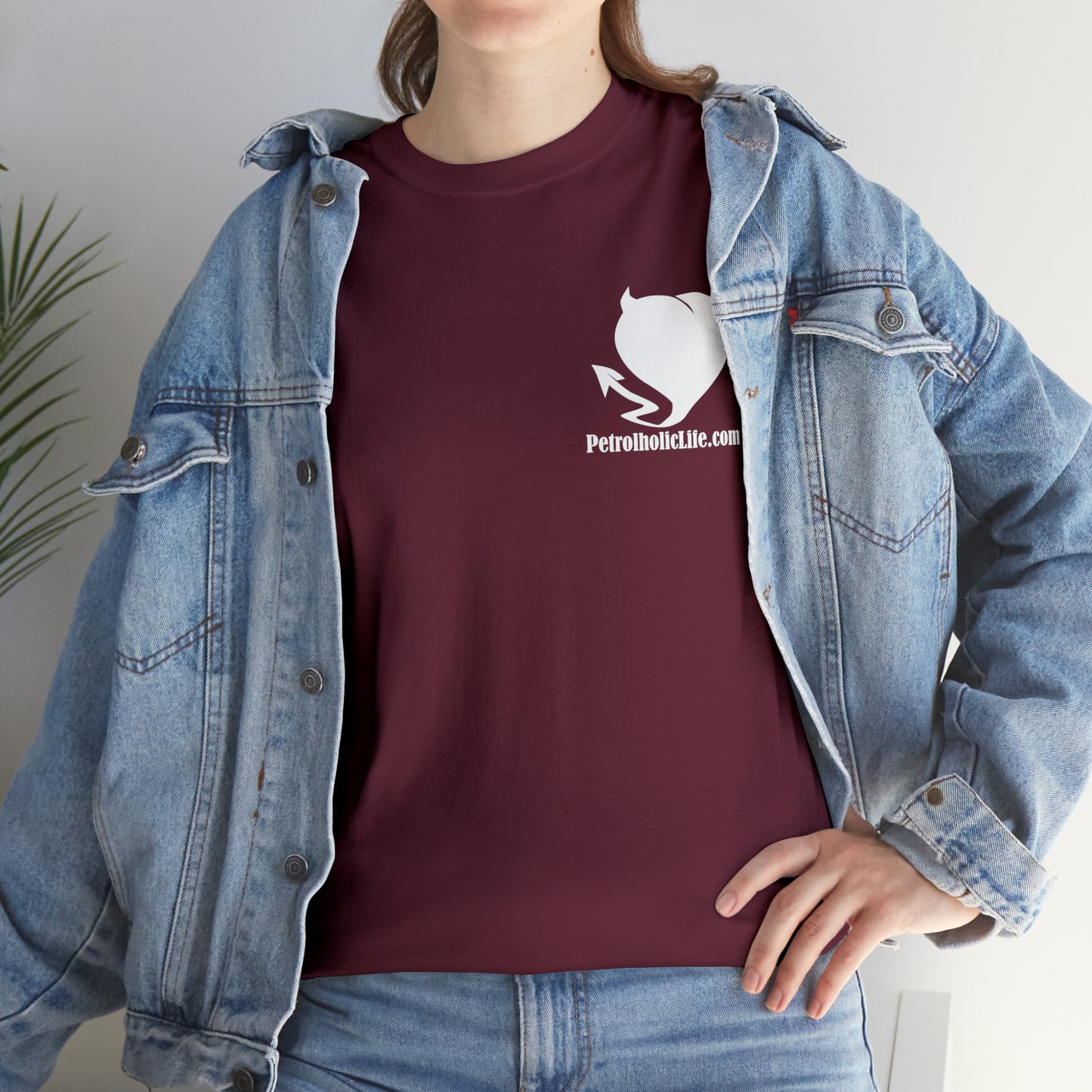 No Guts No Glory! on the back side - Unisex Heavy Cotton Tee