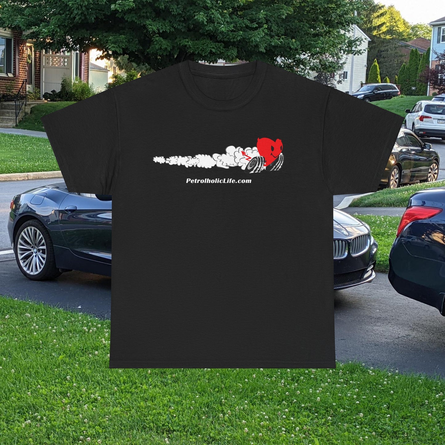 Racing Heart - Front - Unisex Heavy Cotton Tee