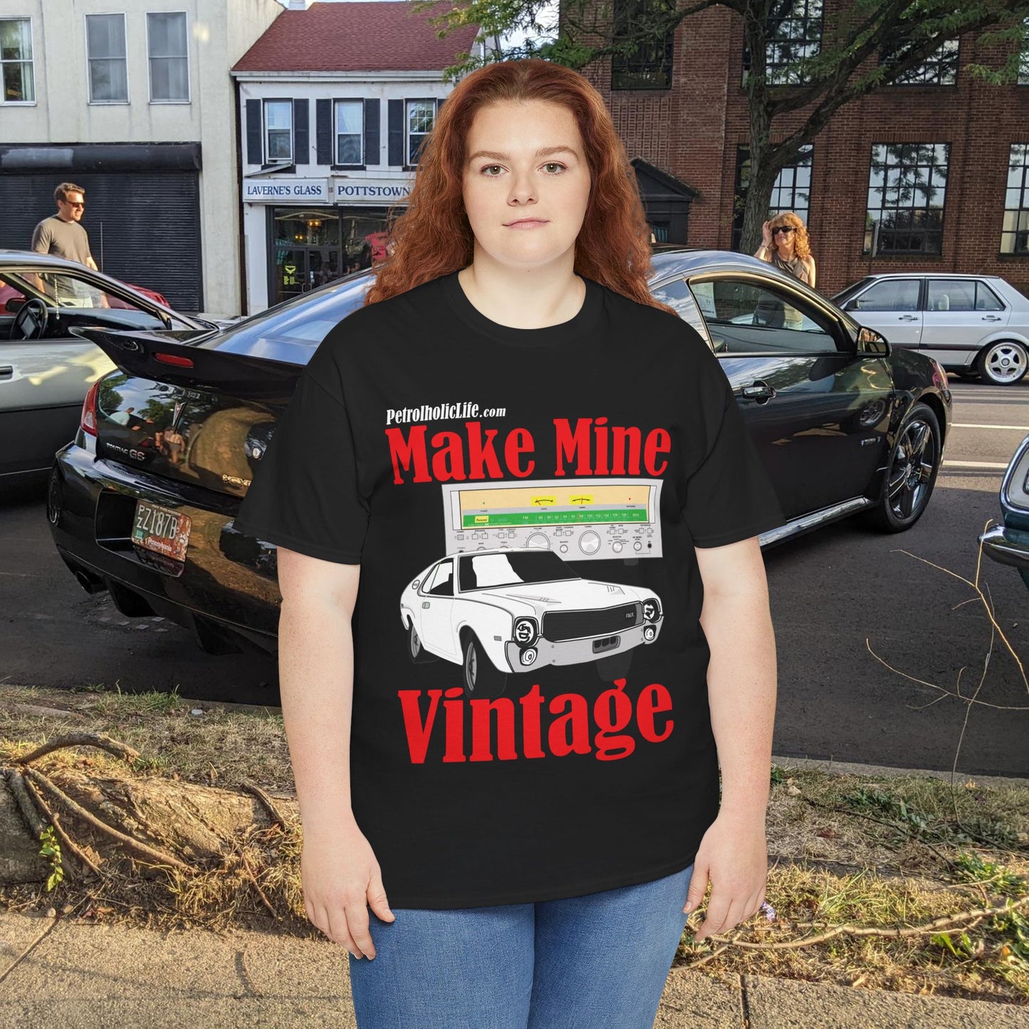 AMX and Make Mine Vintage G-5000 Receiver - Unisex Heavy Cotton Tee