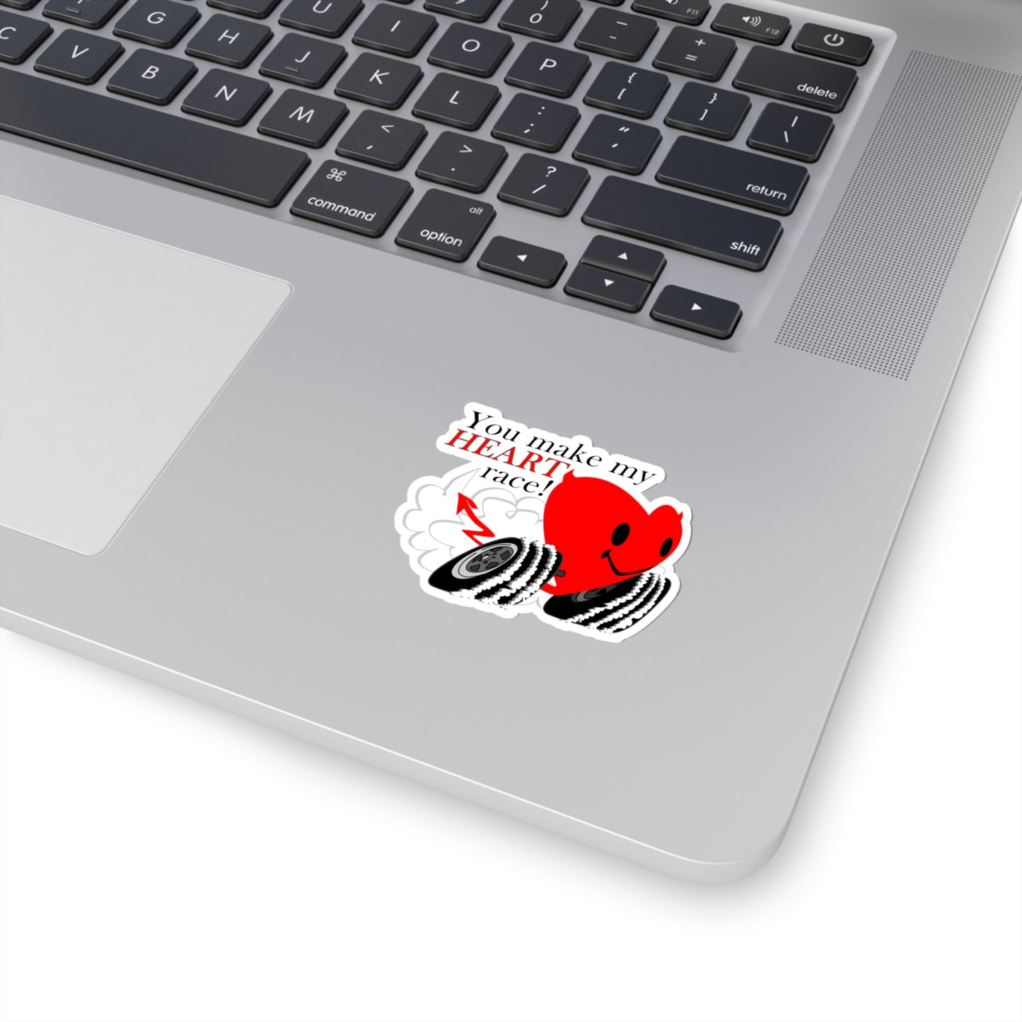 You Make my Heart Race Kiss-Cut Stickers