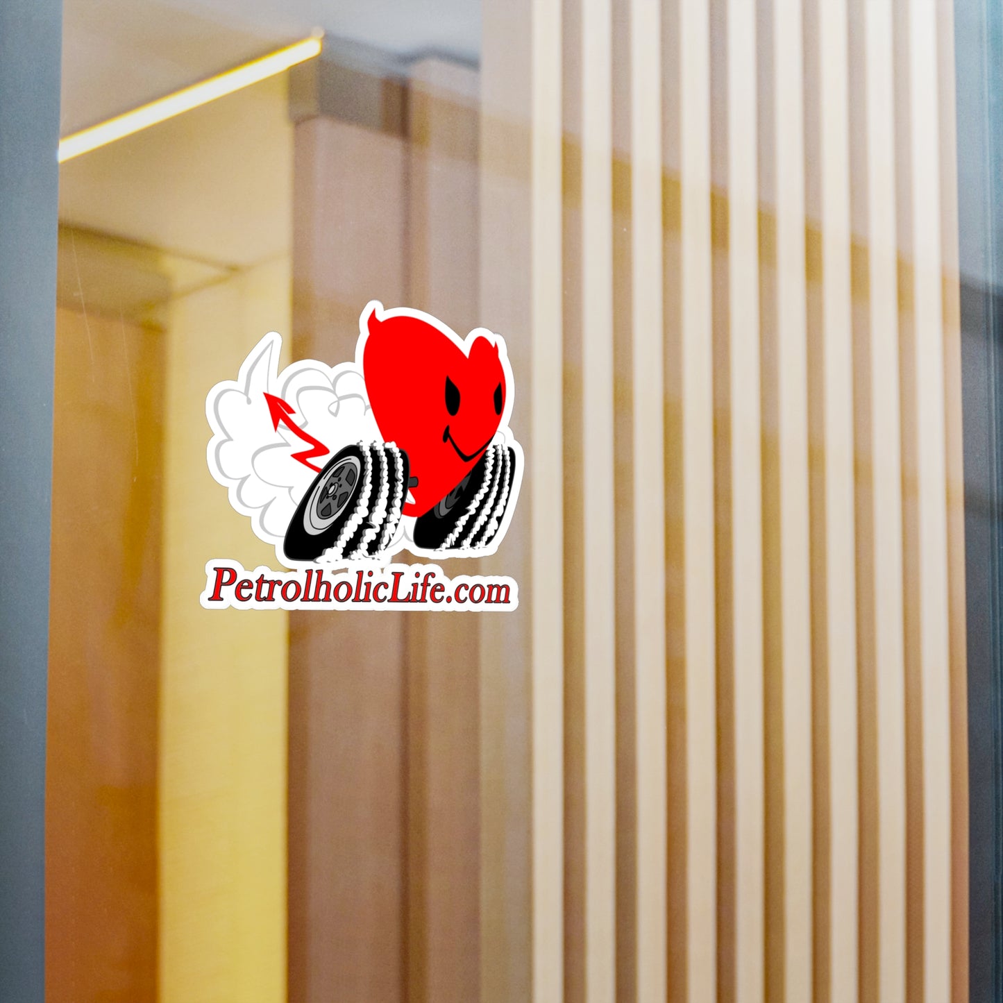 PetrolholicLife Racing Devilish Heart! Kiss-Cut Vinyl Decals