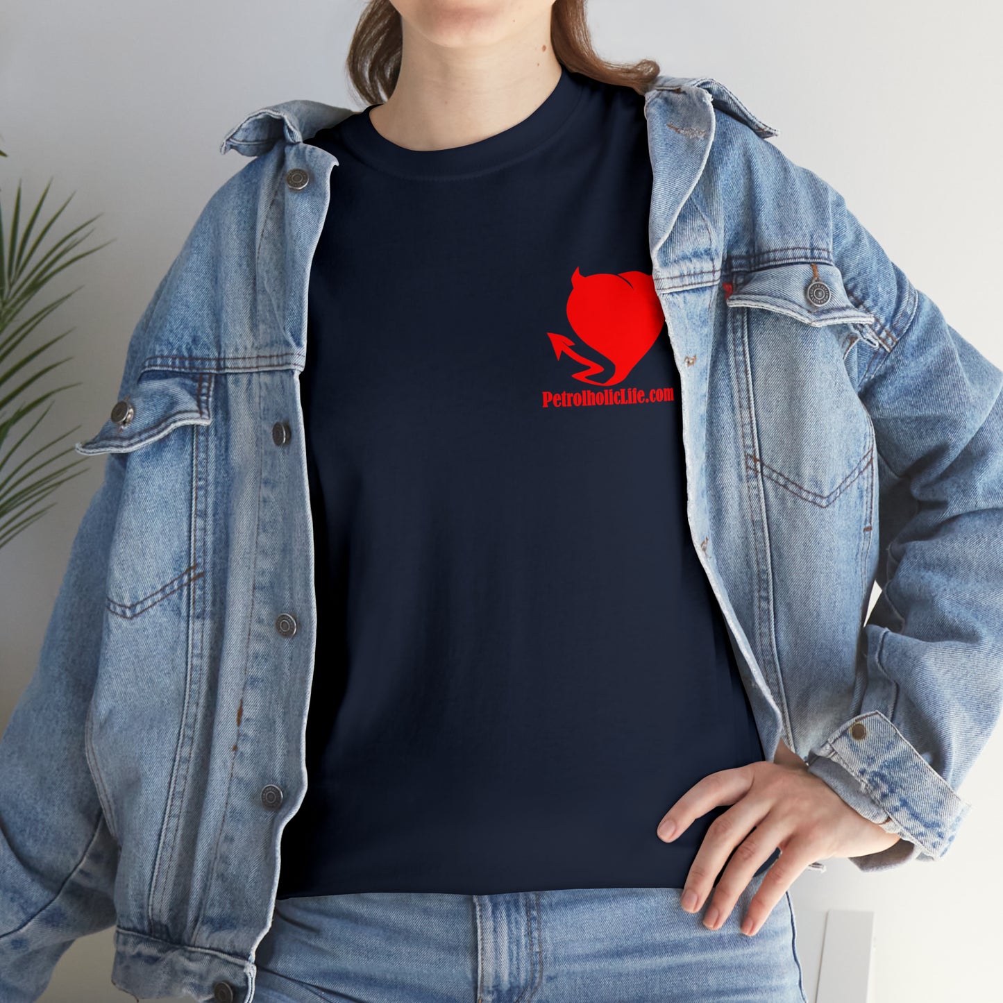 No Guts No Glory! on the back side - Unisex Heavy Cotton Tee