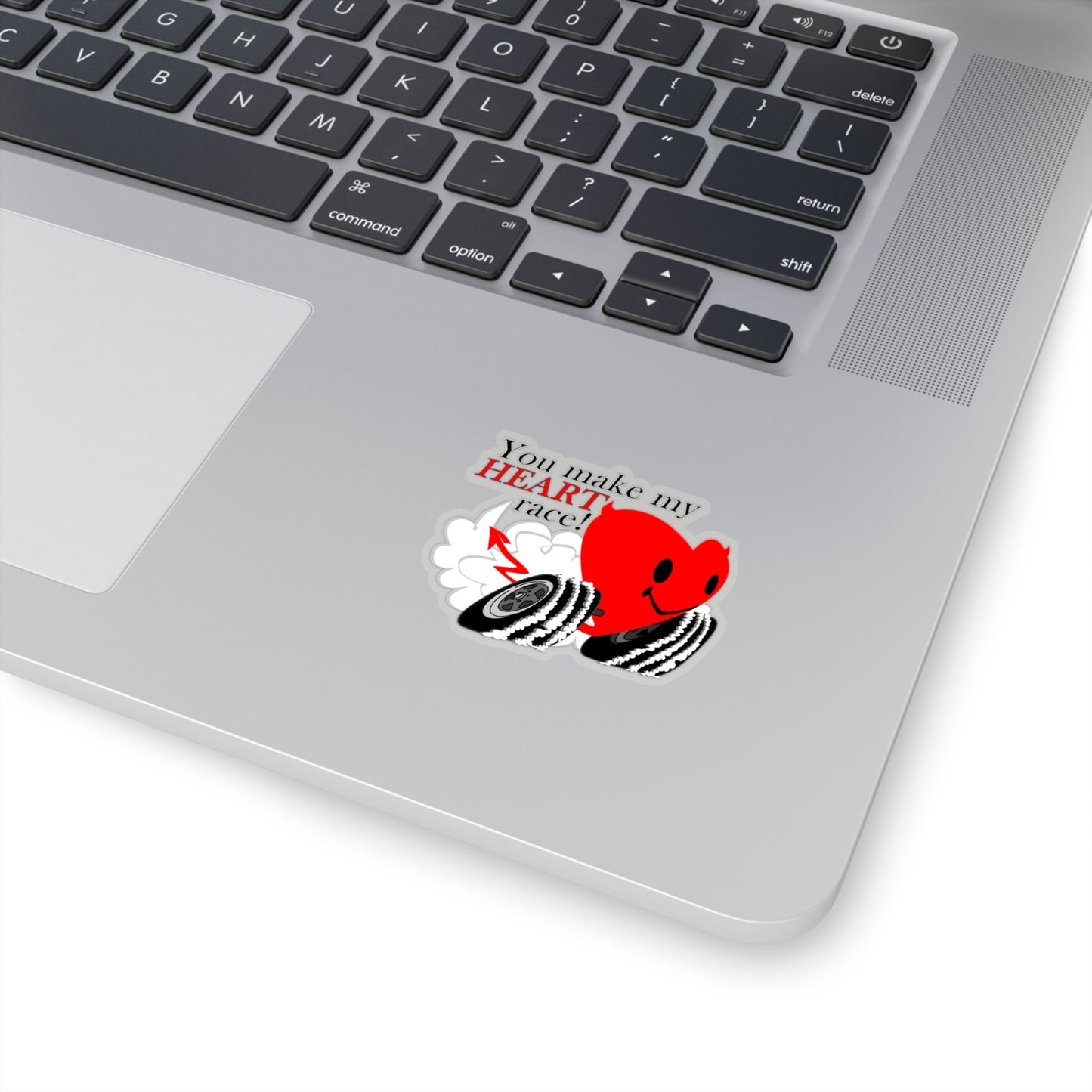 You Make my Heart Race Kiss-Cut Stickers