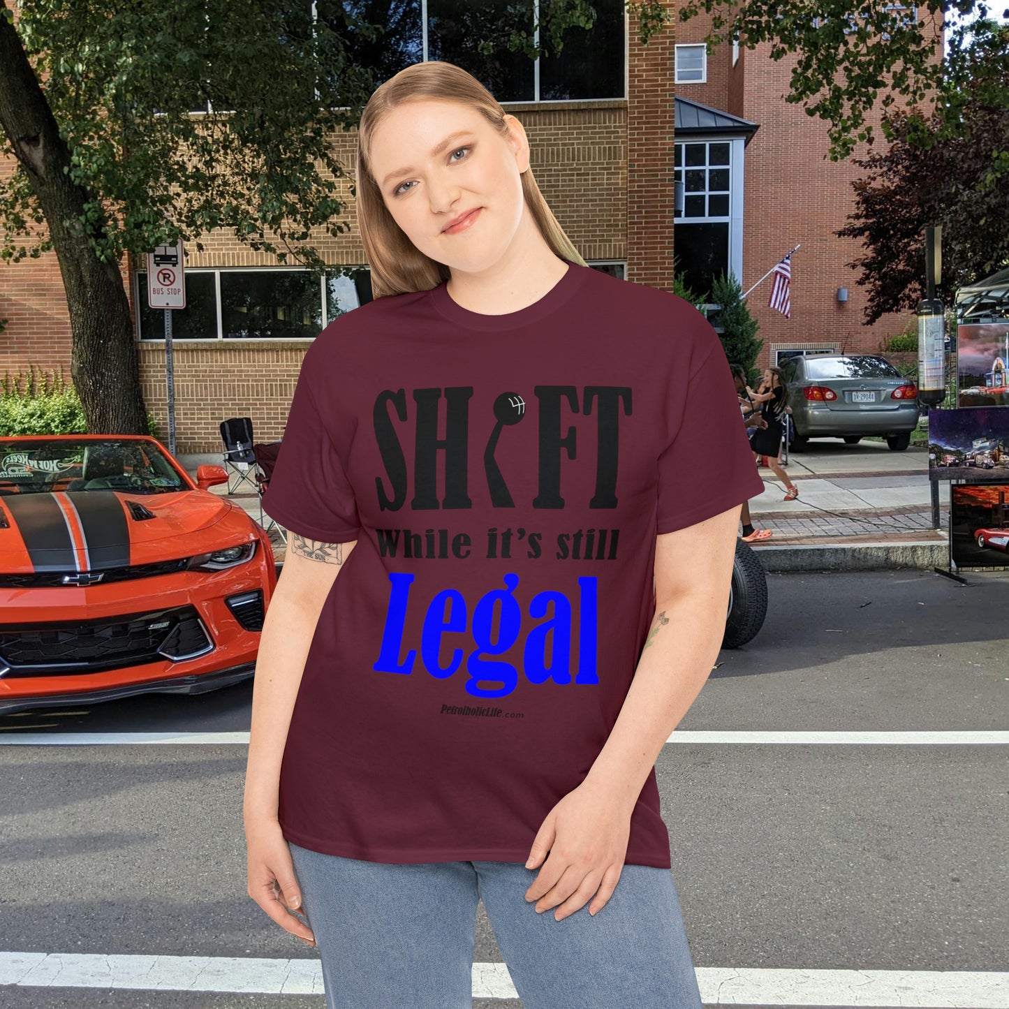 Shift While Still Legal - Unisex Heavy Cotton Tee
