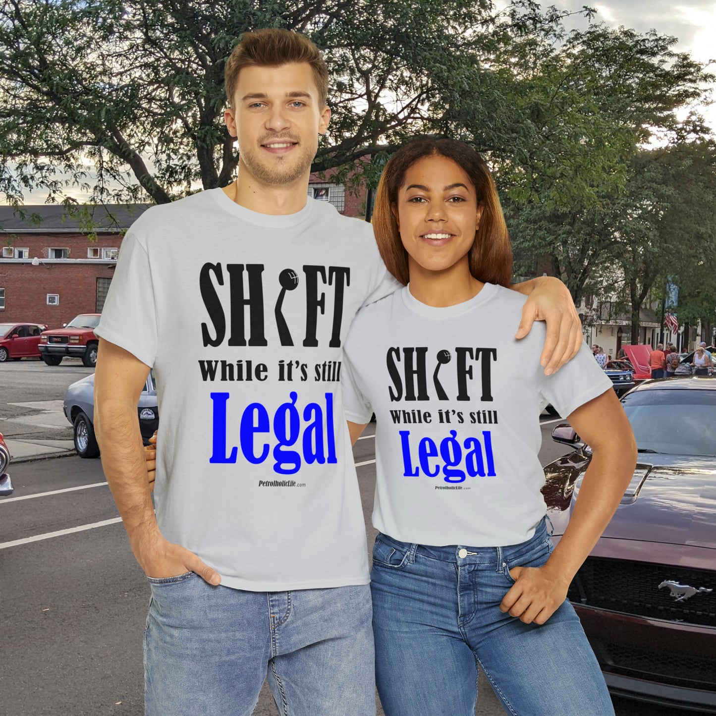 Shift While Still Legal - Unisex Heavy Cotton Tee