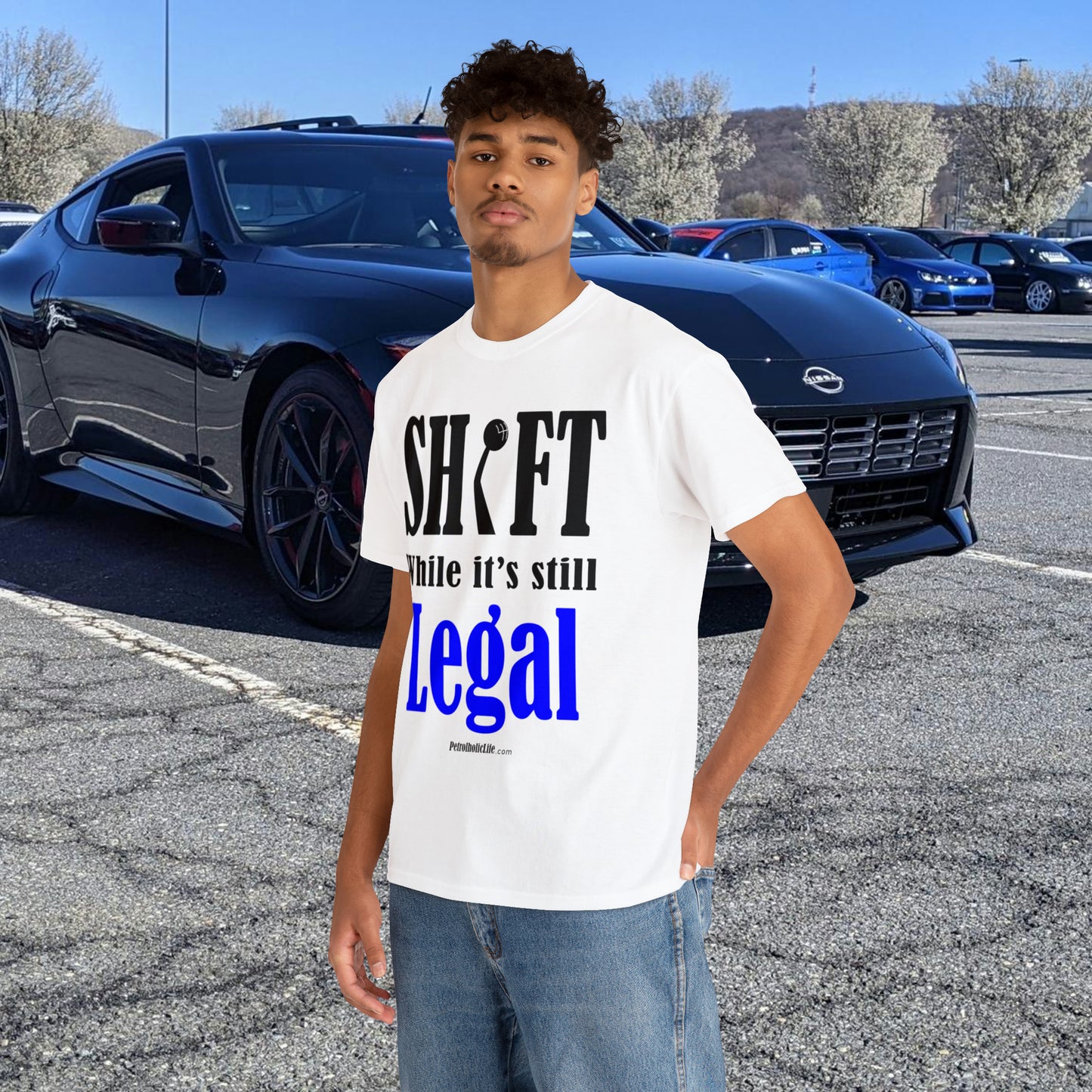 Shift While Still Legal - Unisex Heavy Cotton Tee