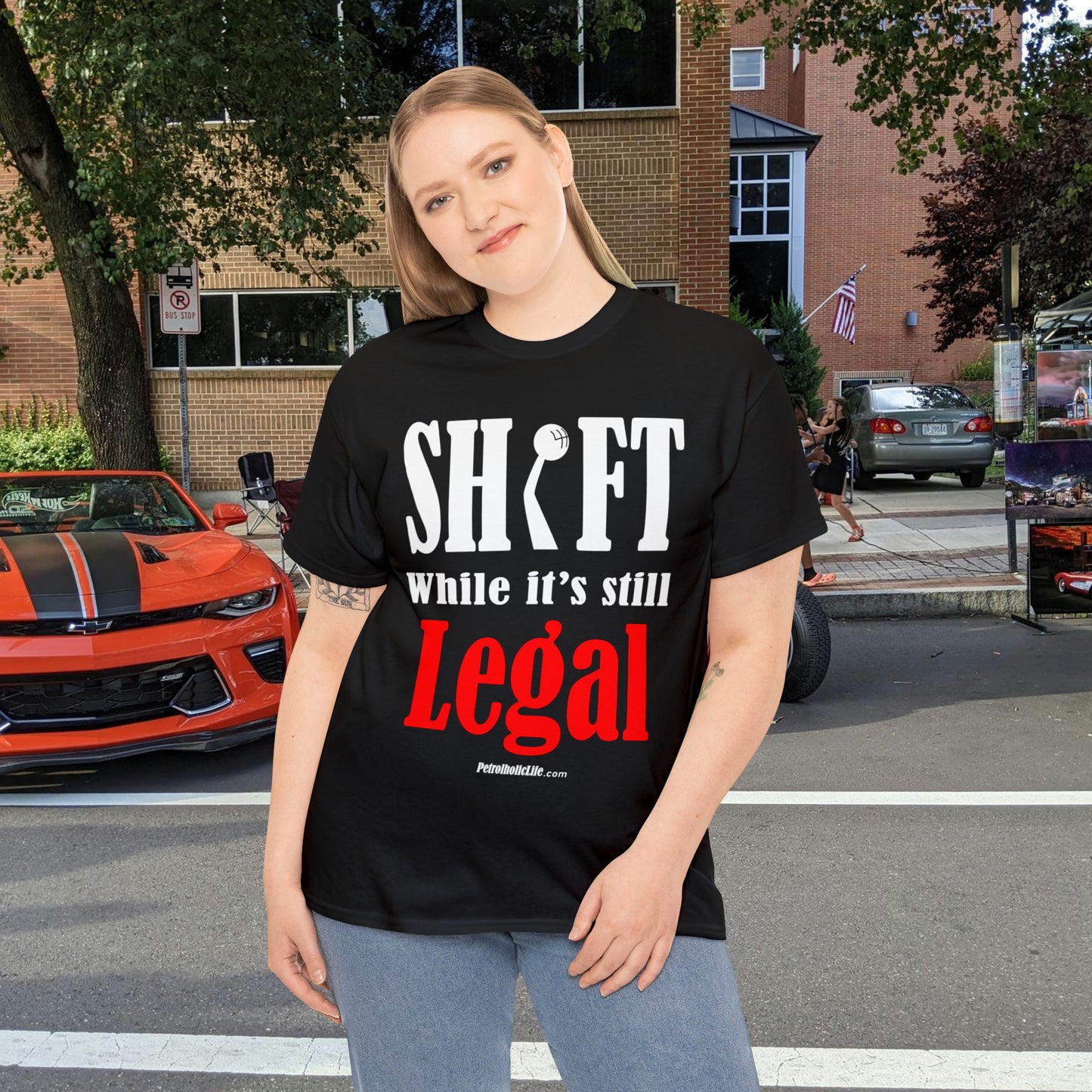Shift While Still Legal - Unisex Heavy Cotton Tee