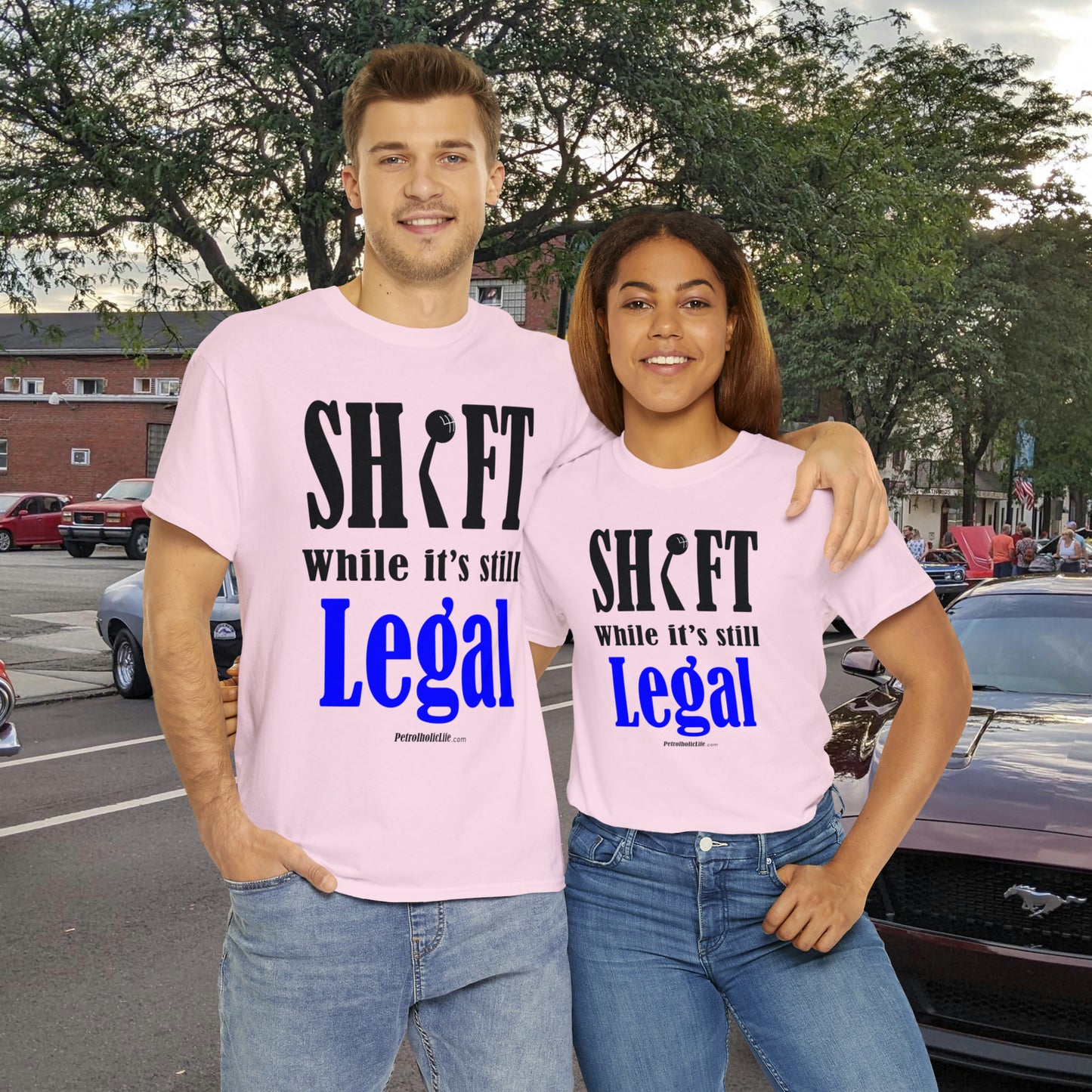 Shift While Still Legal - Unisex Heavy Cotton Tee