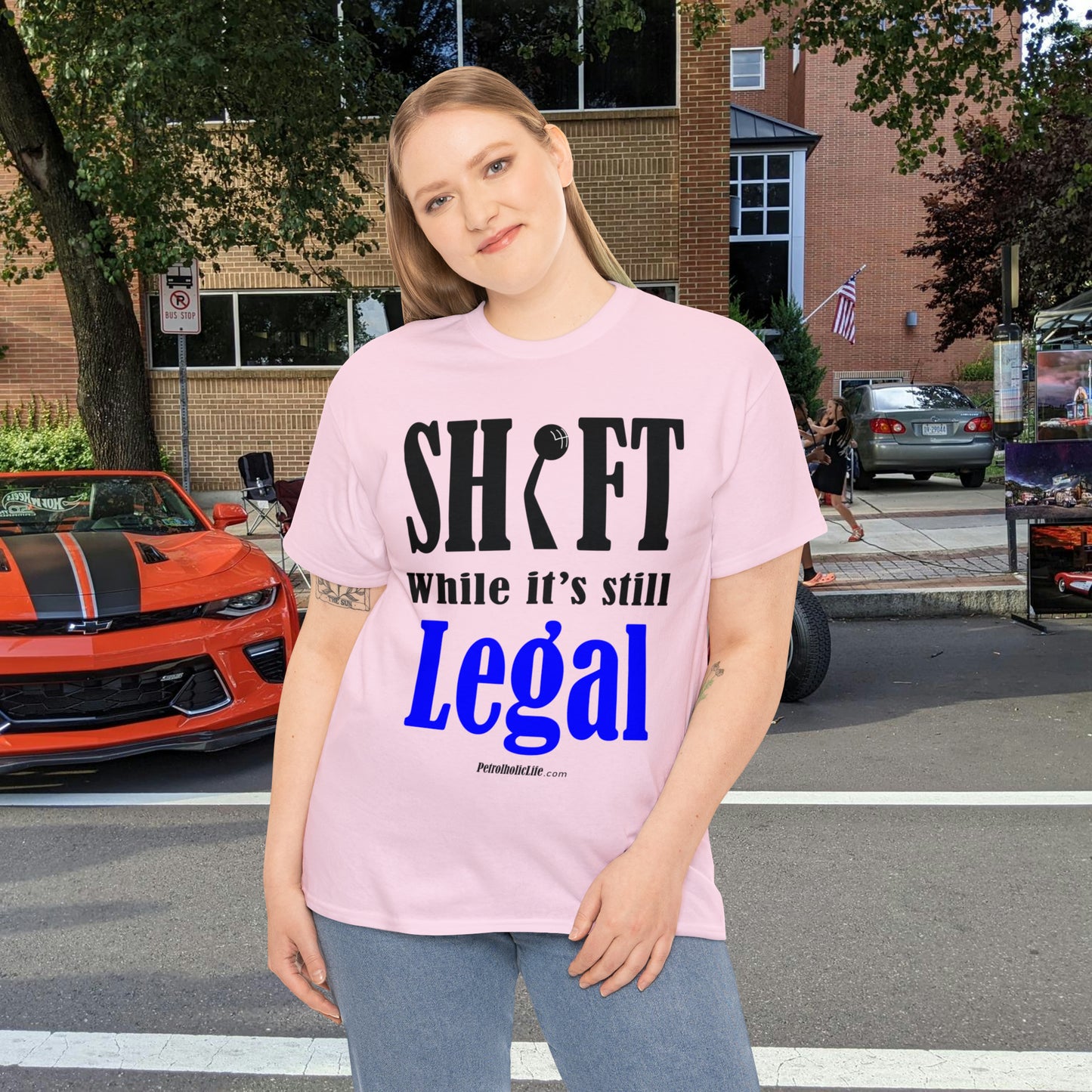 Shift While Still Legal - Unisex Heavy Cotton Tee