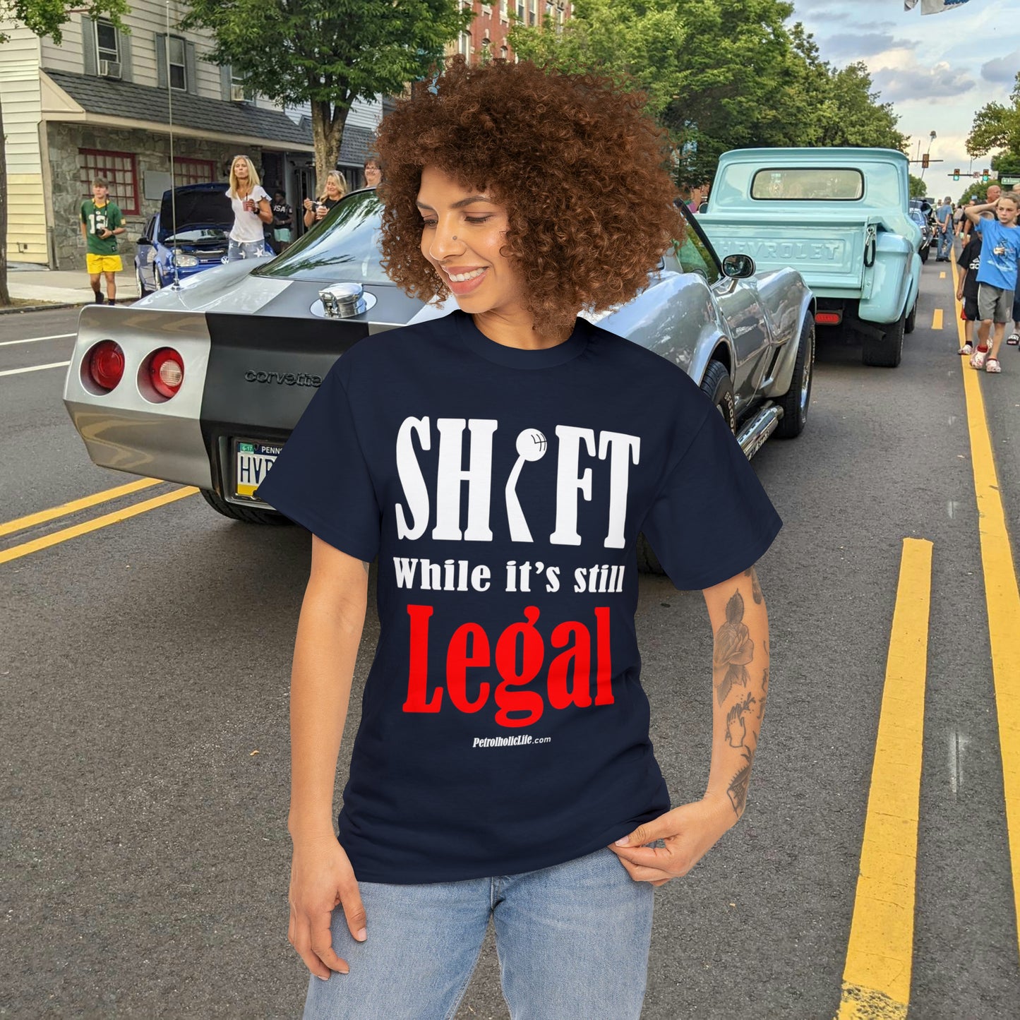 Shift While Still Legal - Unisex Heavy Cotton Tee