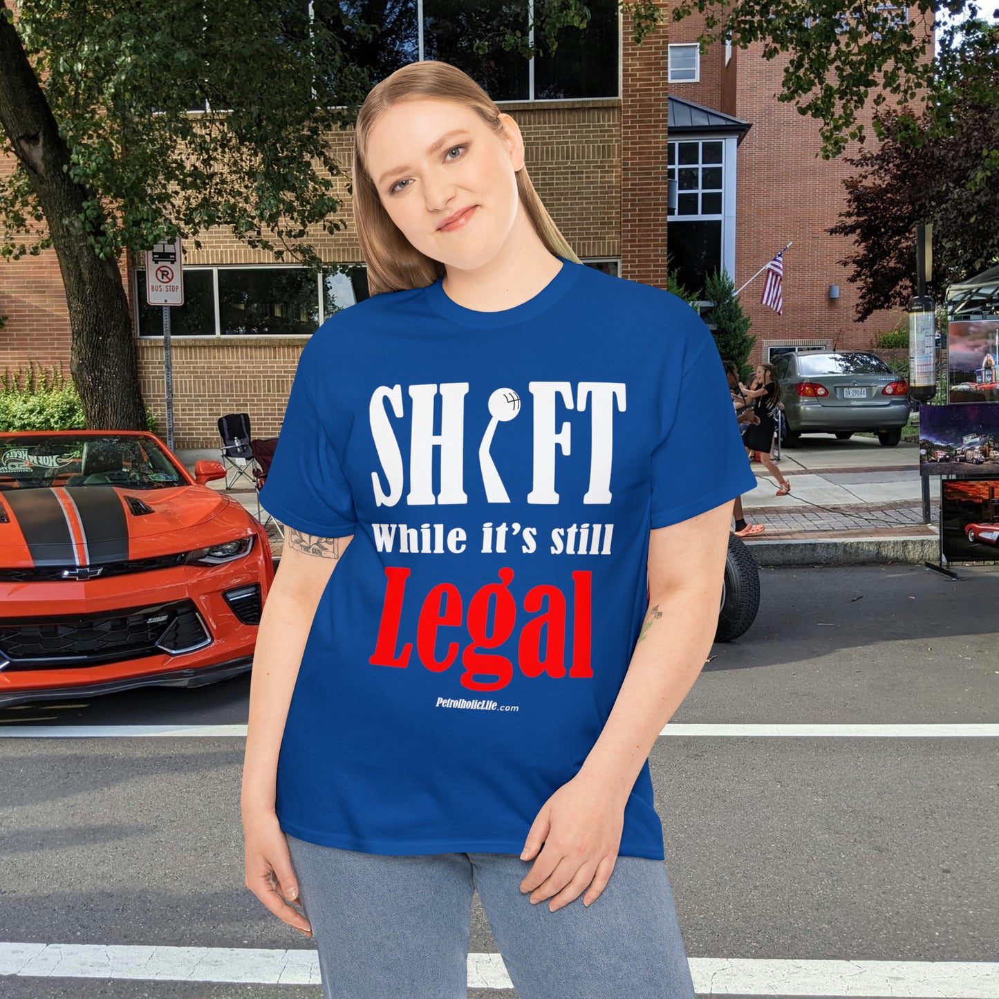 Shift While Still Legal - Unisex Heavy Cotton Tee