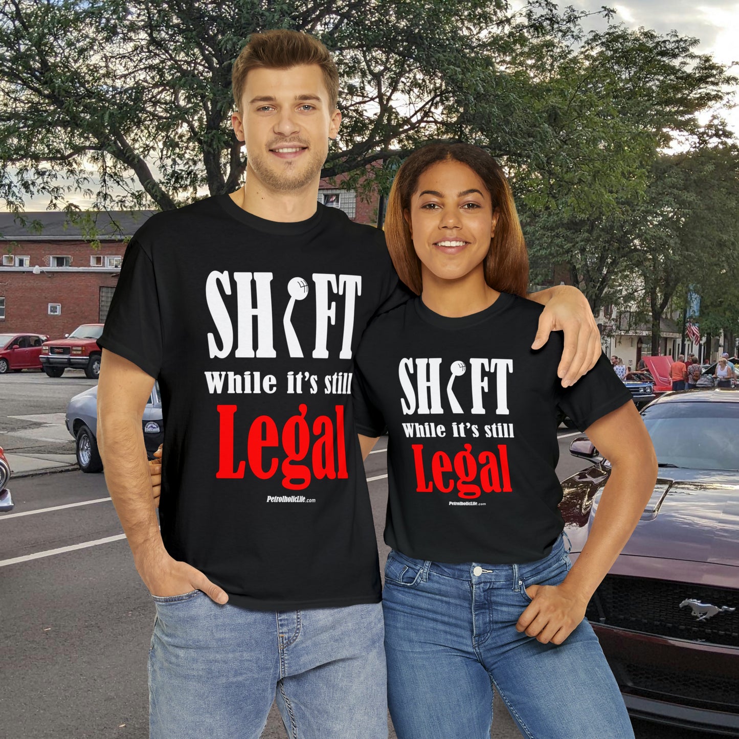 Shift While Still Legal - Unisex Heavy Cotton Tee