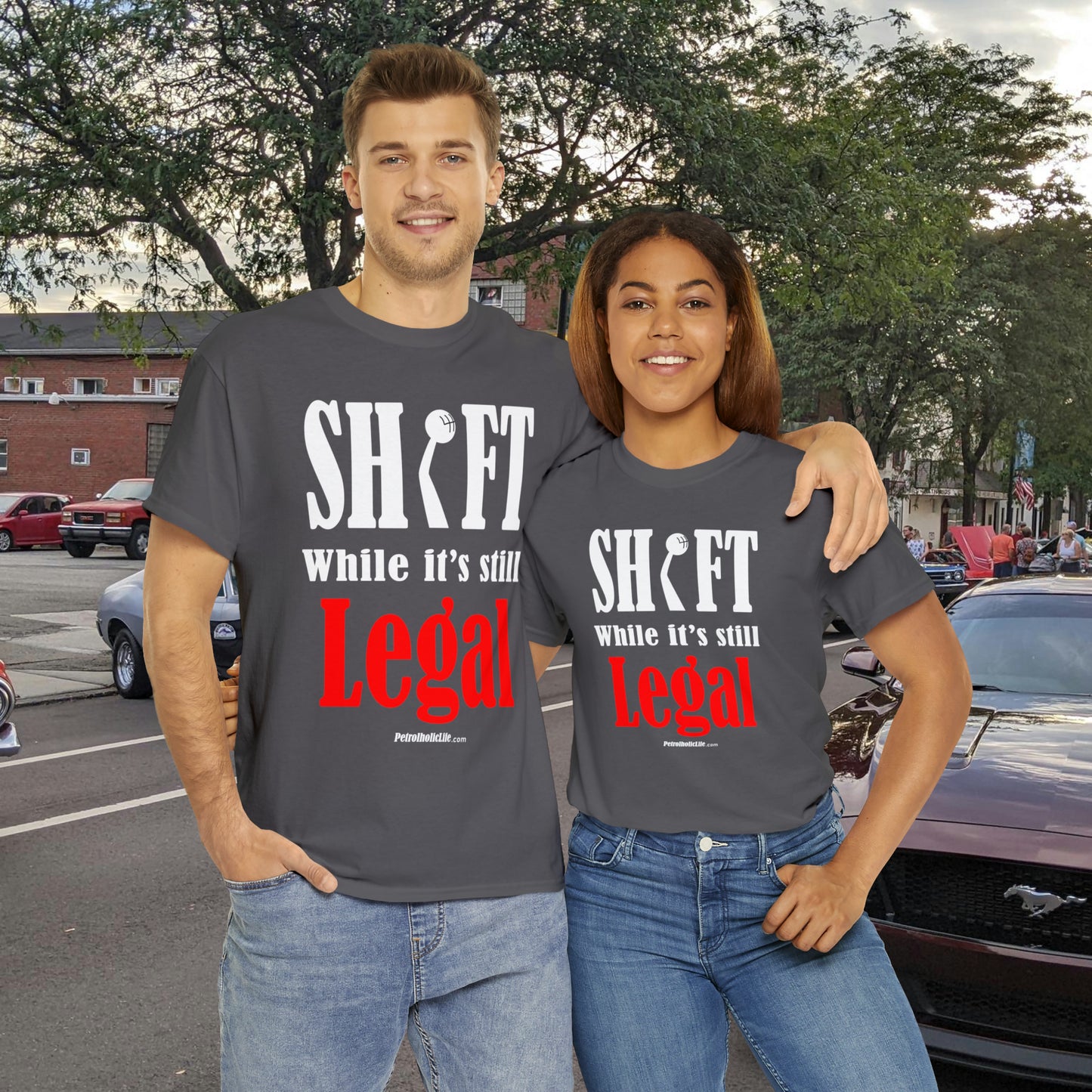 Shift While Still Legal - Unisex Heavy Cotton Tee
