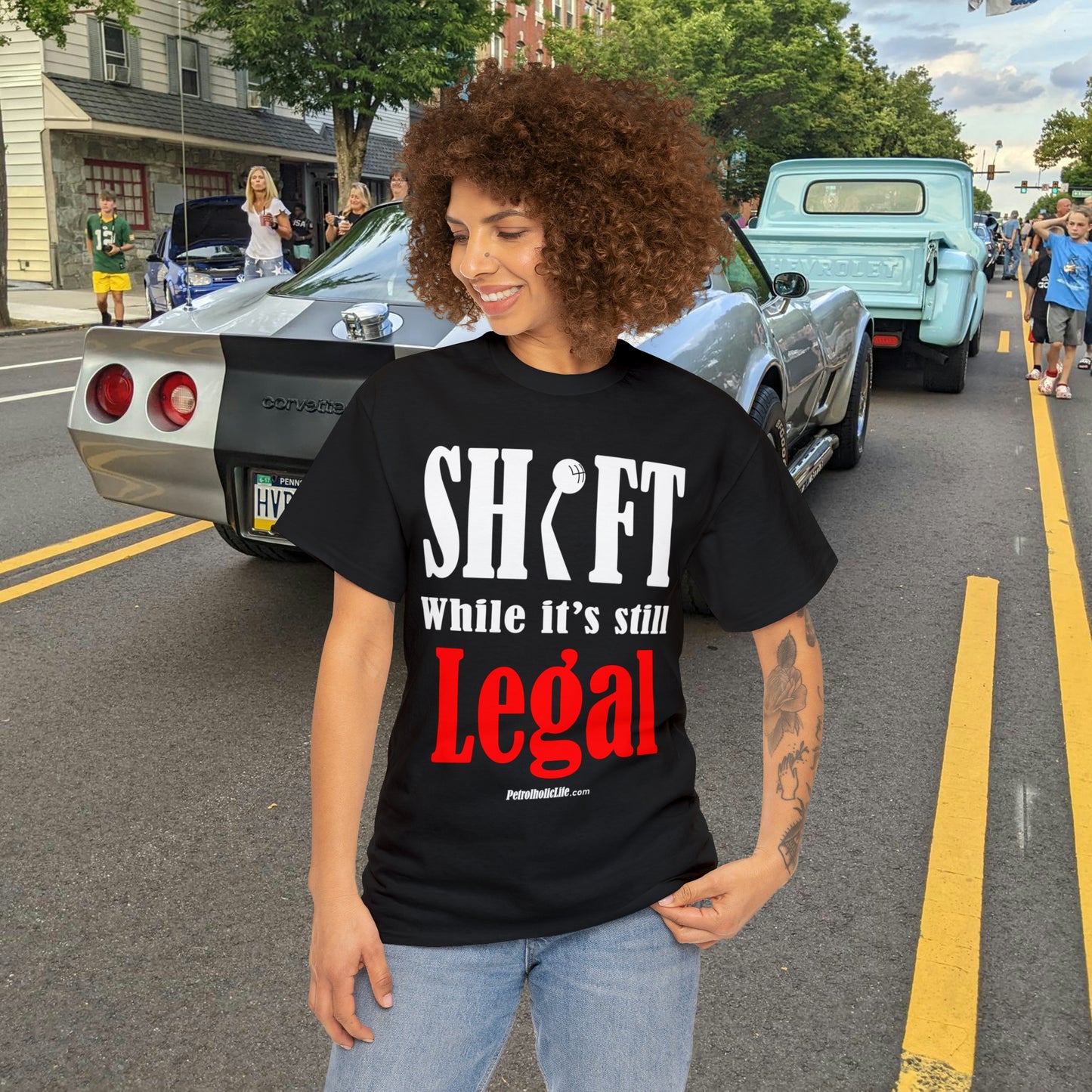 Shift While Still Legal - Unisex Heavy Cotton Tee
