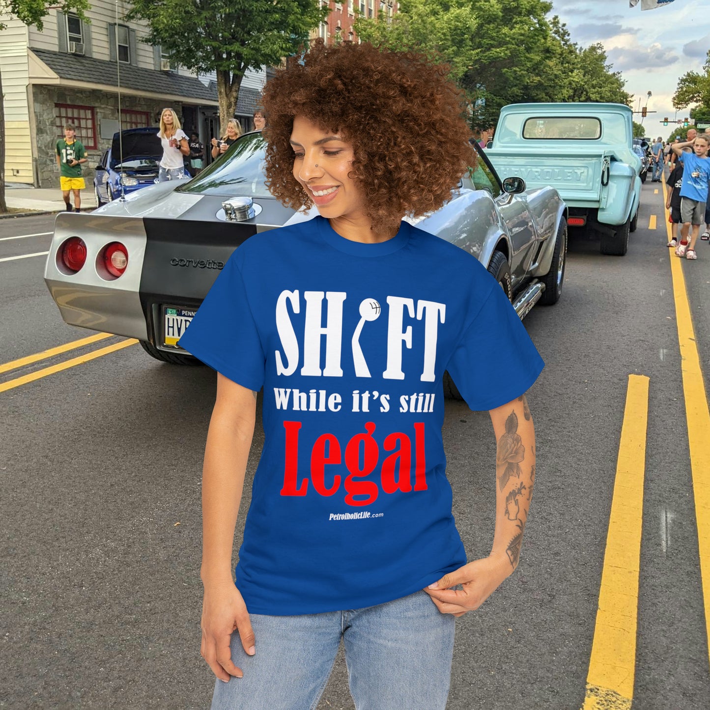Shift While Still Legal - Unisex Heavy Cotton Tee