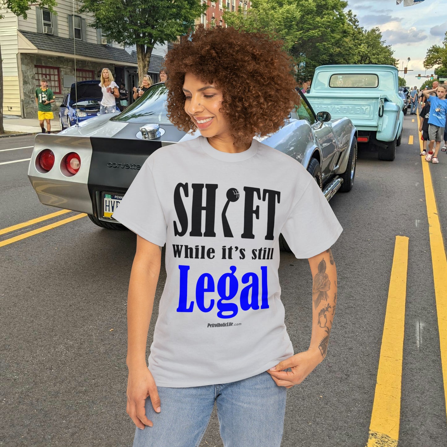 Shift While Still Legal - Unisex Heavy Cotton Tee
