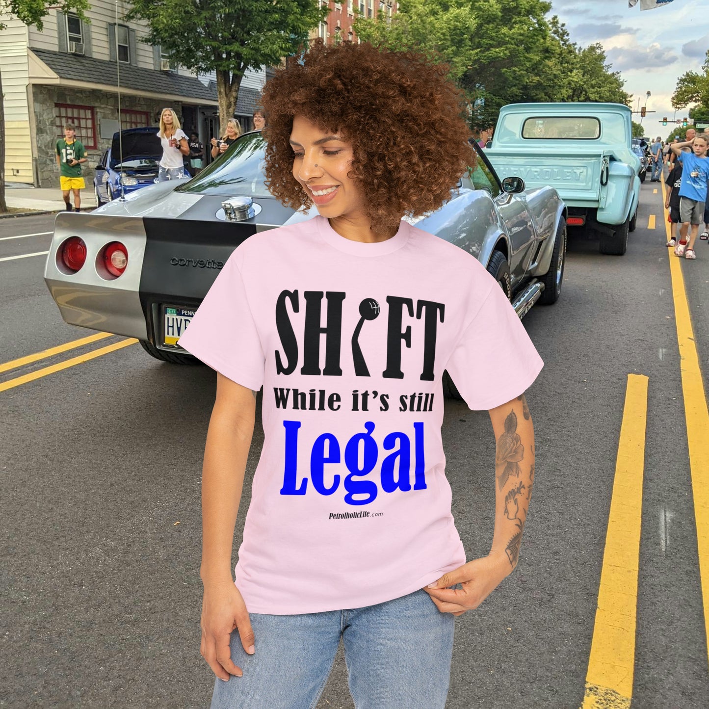 Shift While Still Legal - Unisex Heavy Cotton Tee