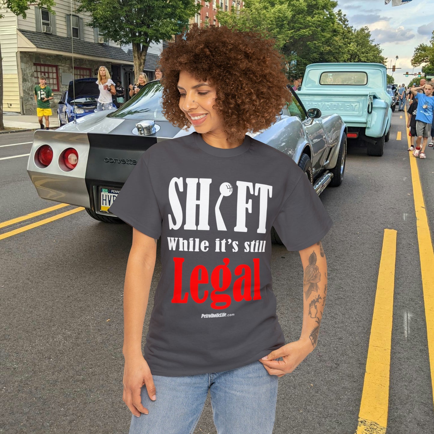 Shift While Still Legal - Unisex Heavy Cotton Tee
