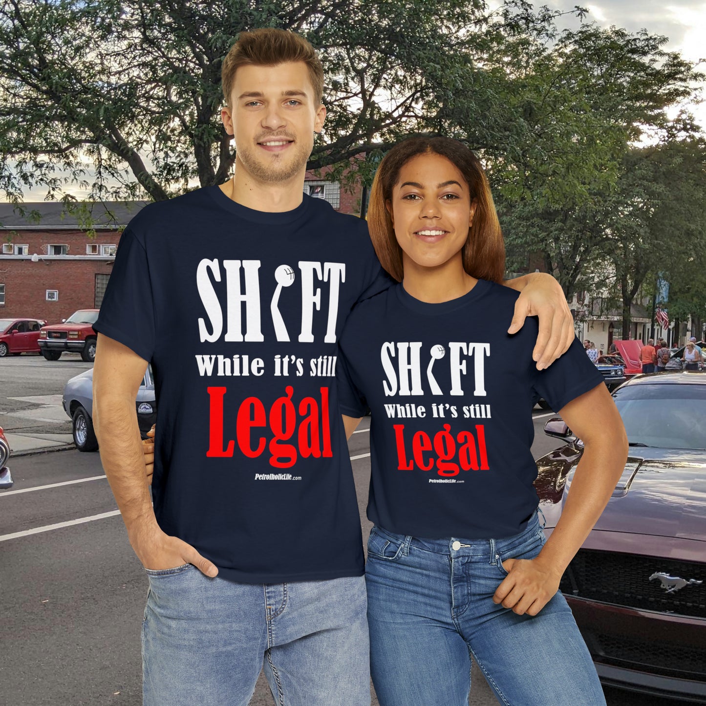 Shift While Still Legal - Unisex Heavy Cotton Tee