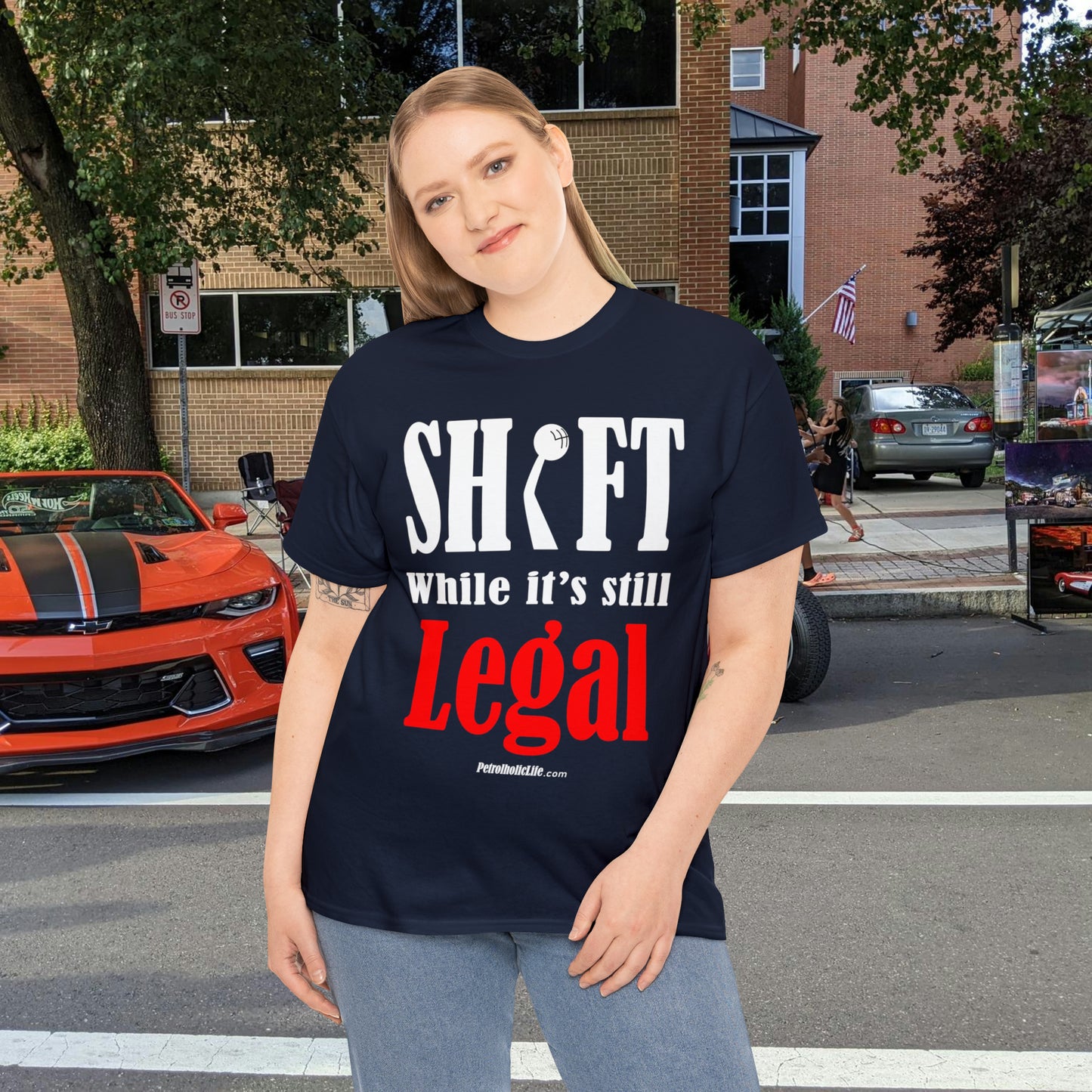 Shift While Still Legal - Unisex Heavy Cotton Tee
