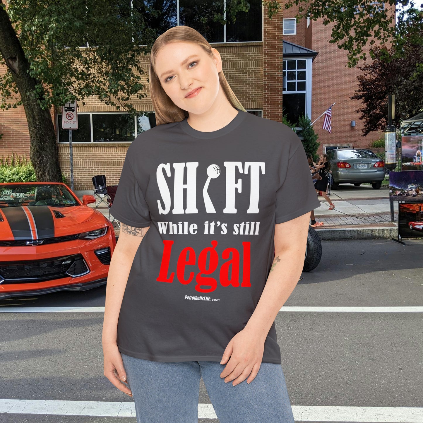 Shift While Still Legal - Unisex Heavy Cotton Tee