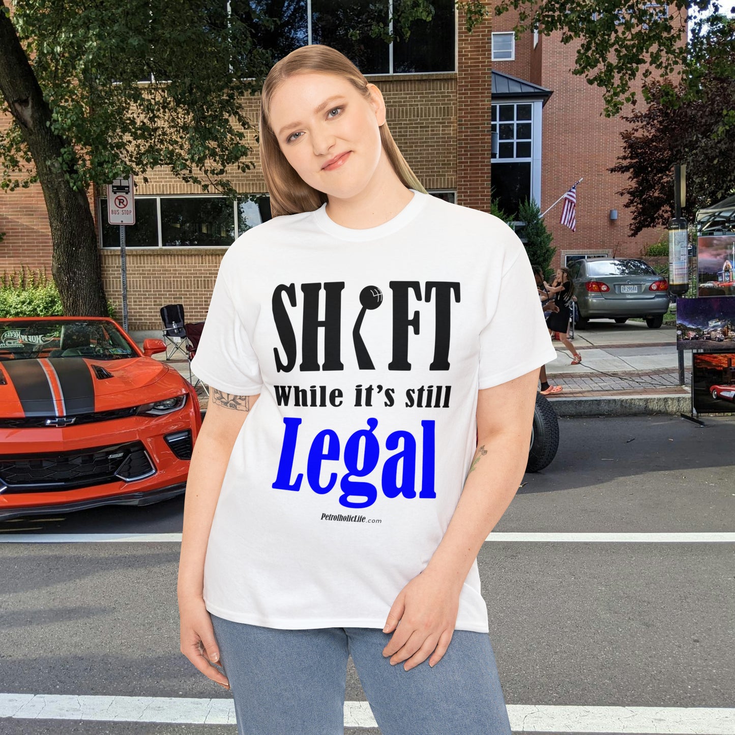 Shift While Still Legal - Unisex Heavy Cotton Tee