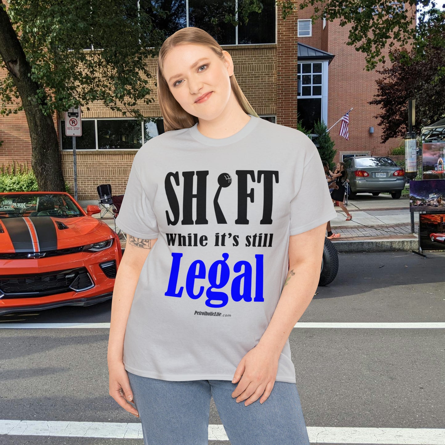 Shift While Still Legal - Unisex Heavy Cotton Tee