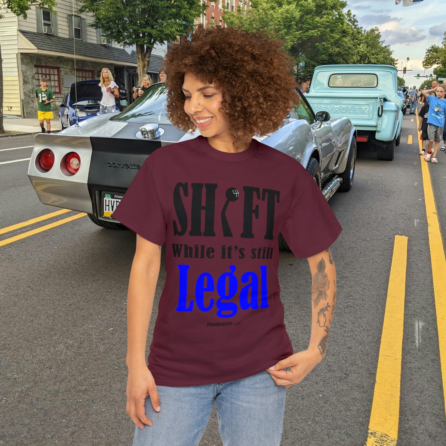 Shift While Still Legal - Unisex Heavy Cotton Tee