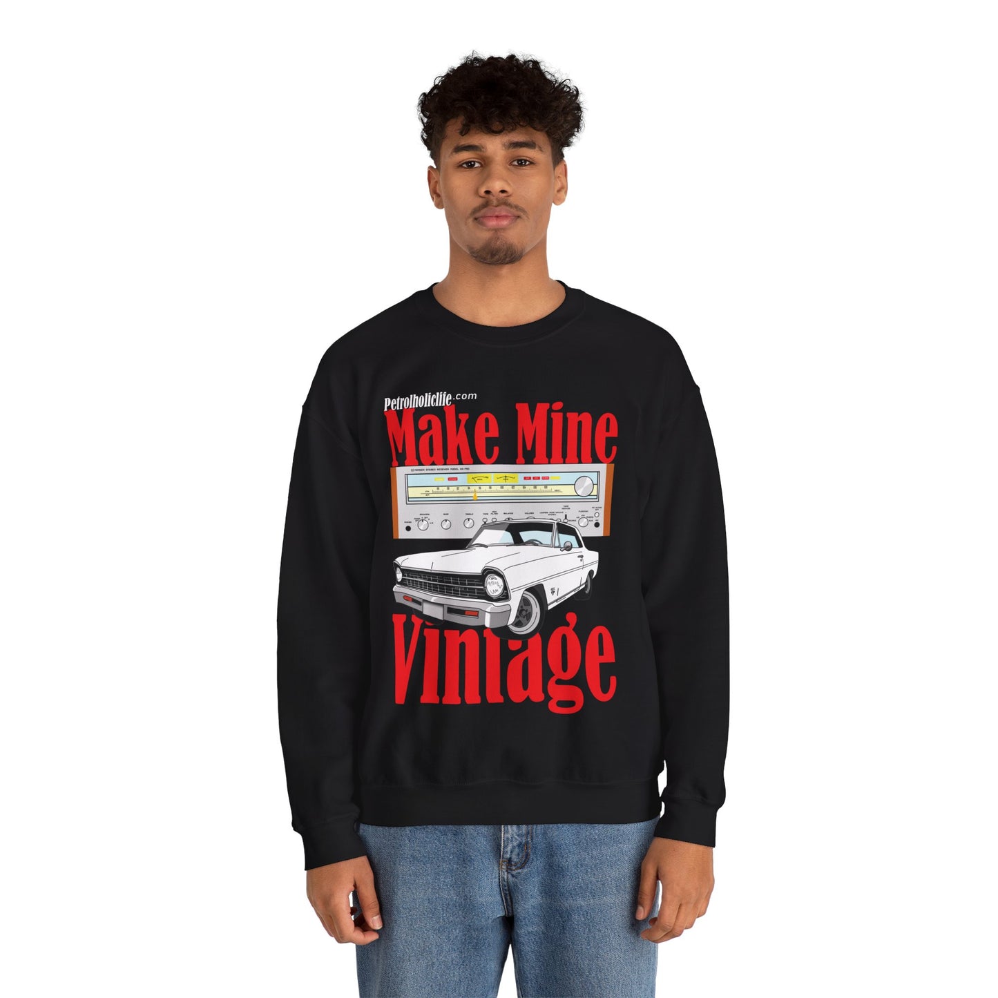 '67 Chev II Pioneer  Stereo Unisex Heavy Blend™ Crewneck Sweatshirt