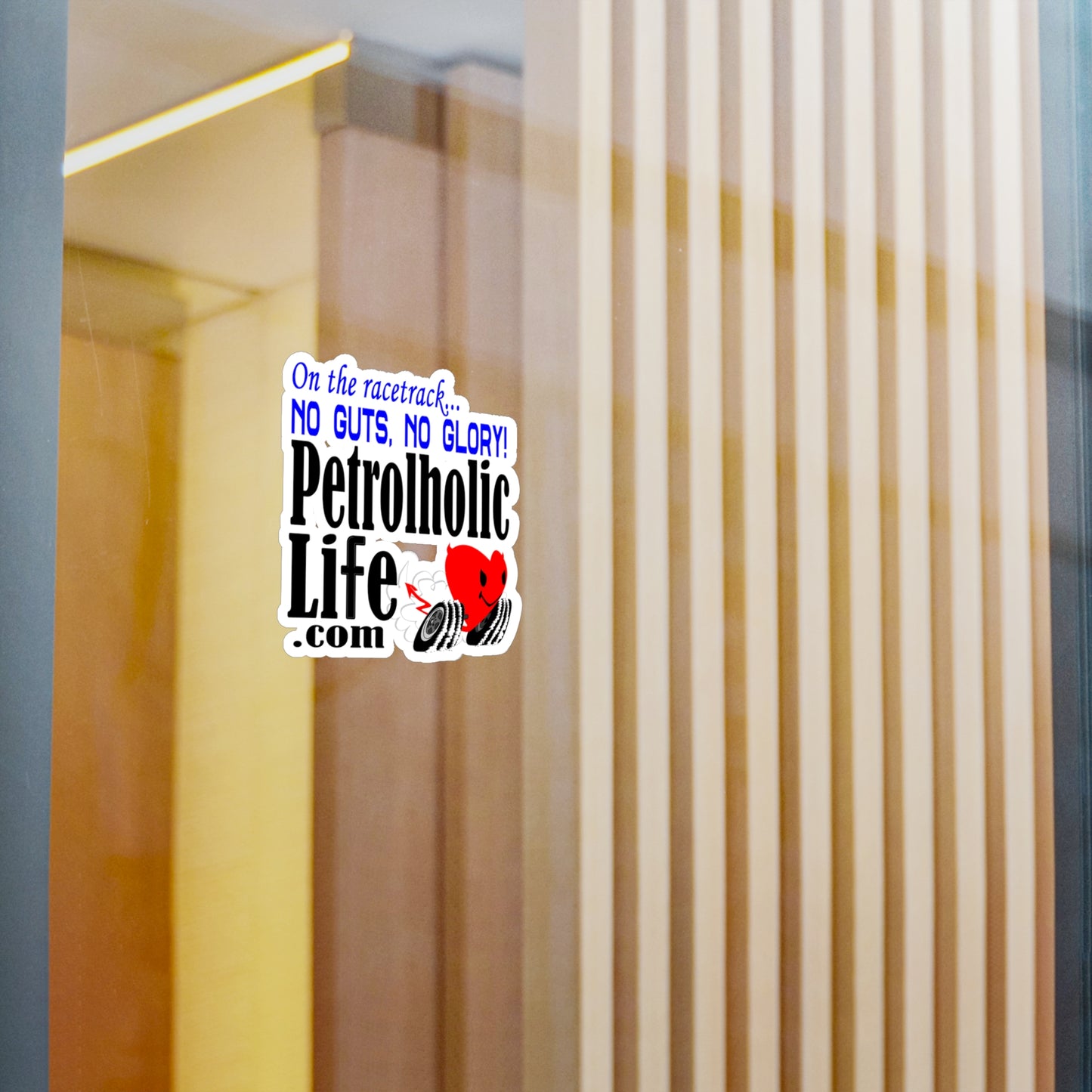 No Guts No Glory Racing Devilish Heart! Kiss-Cut Vinyl Decals