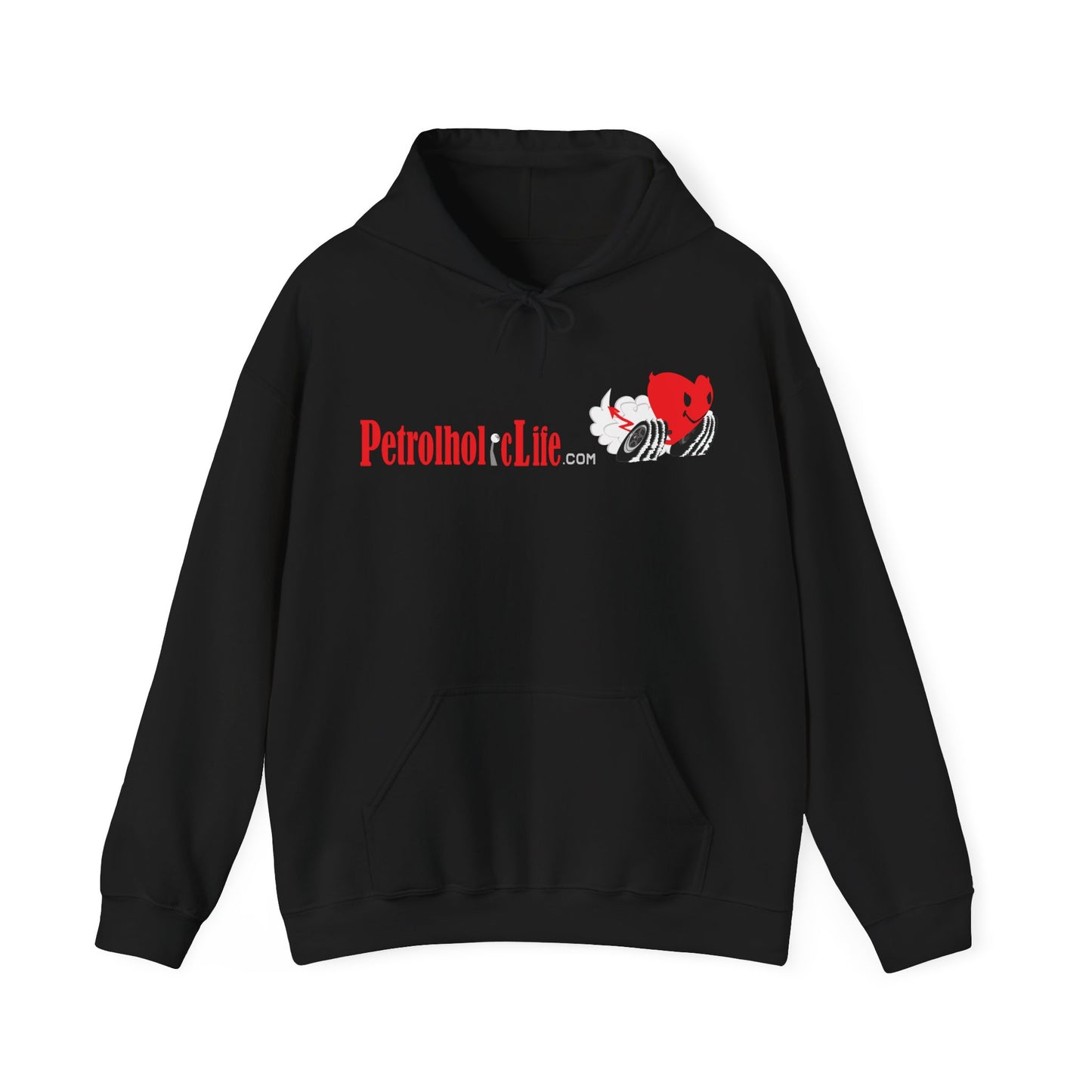 A Redline a Day Keeps Mechanic Away (Back Side) Unisex Heavy Blend™ Hooded Sweatshirt for Her