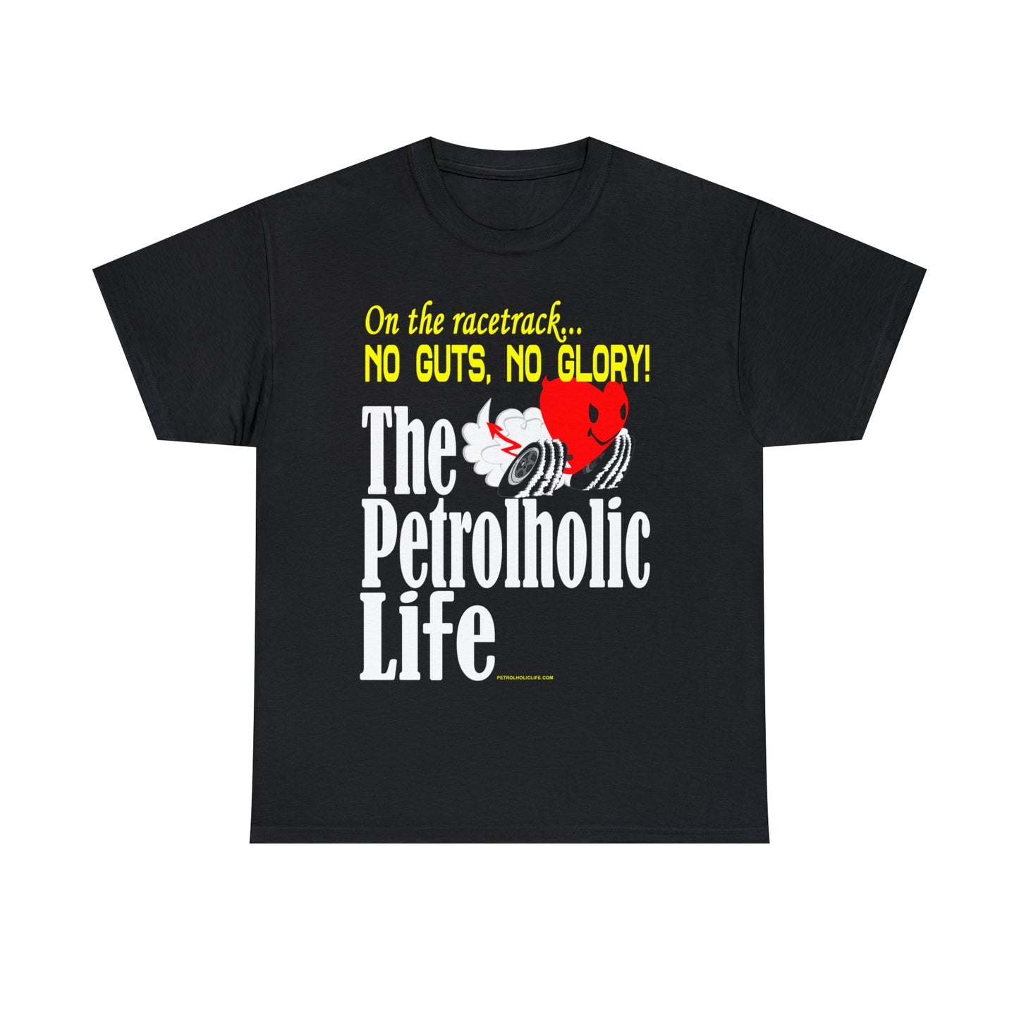 No Guts No Glory Heart Racing -  Unisex Heavy Cotton Tee