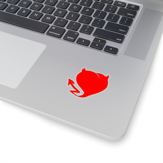 Devilish Heart Kiss-Cut Stickers
