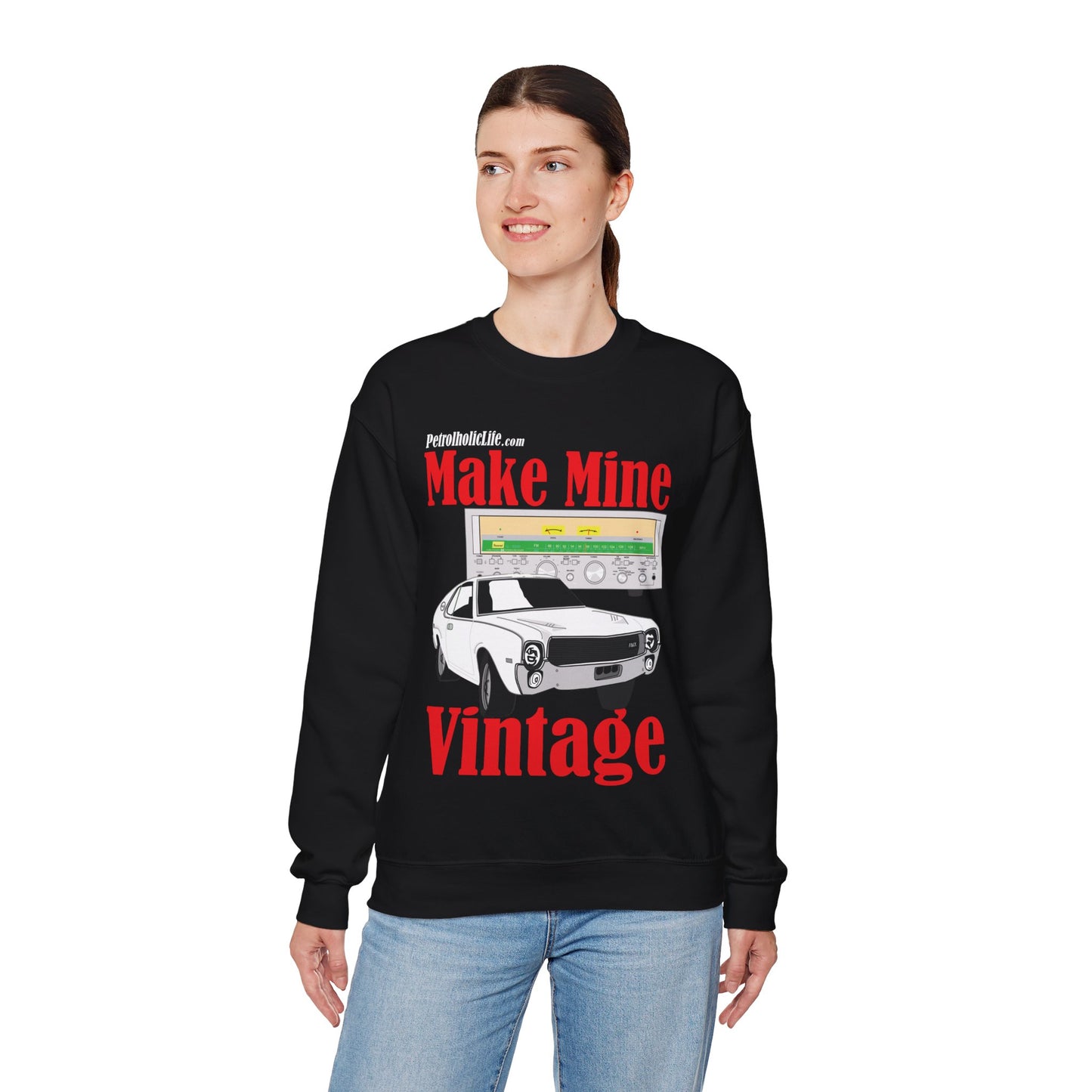'68/'69 AMX & Sansui  Stereo Unisex Heavy Blend™ Crewneck Sweatshirt