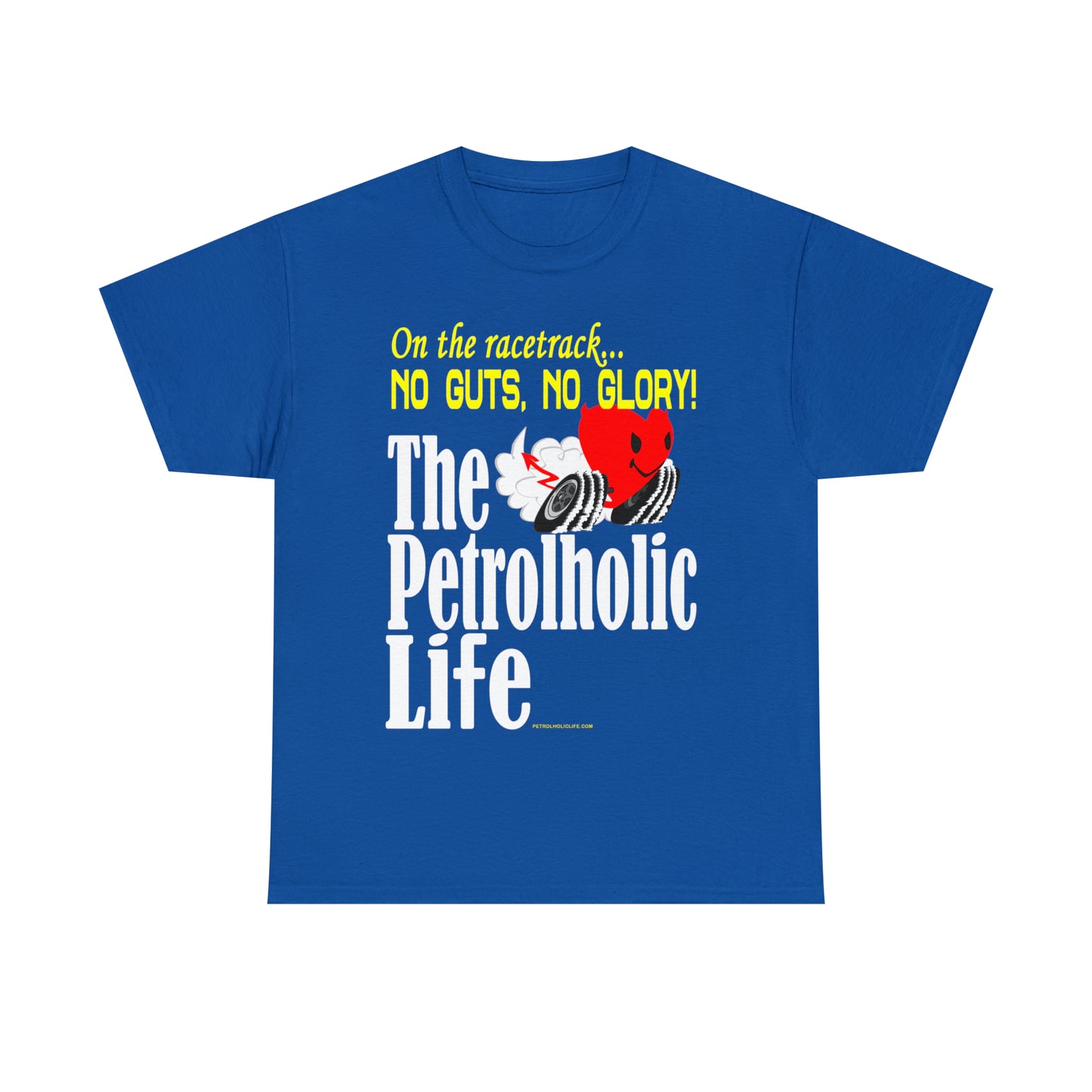 No Guts No Glory Heart Racing -  Unisex Heavy Cotton Tee