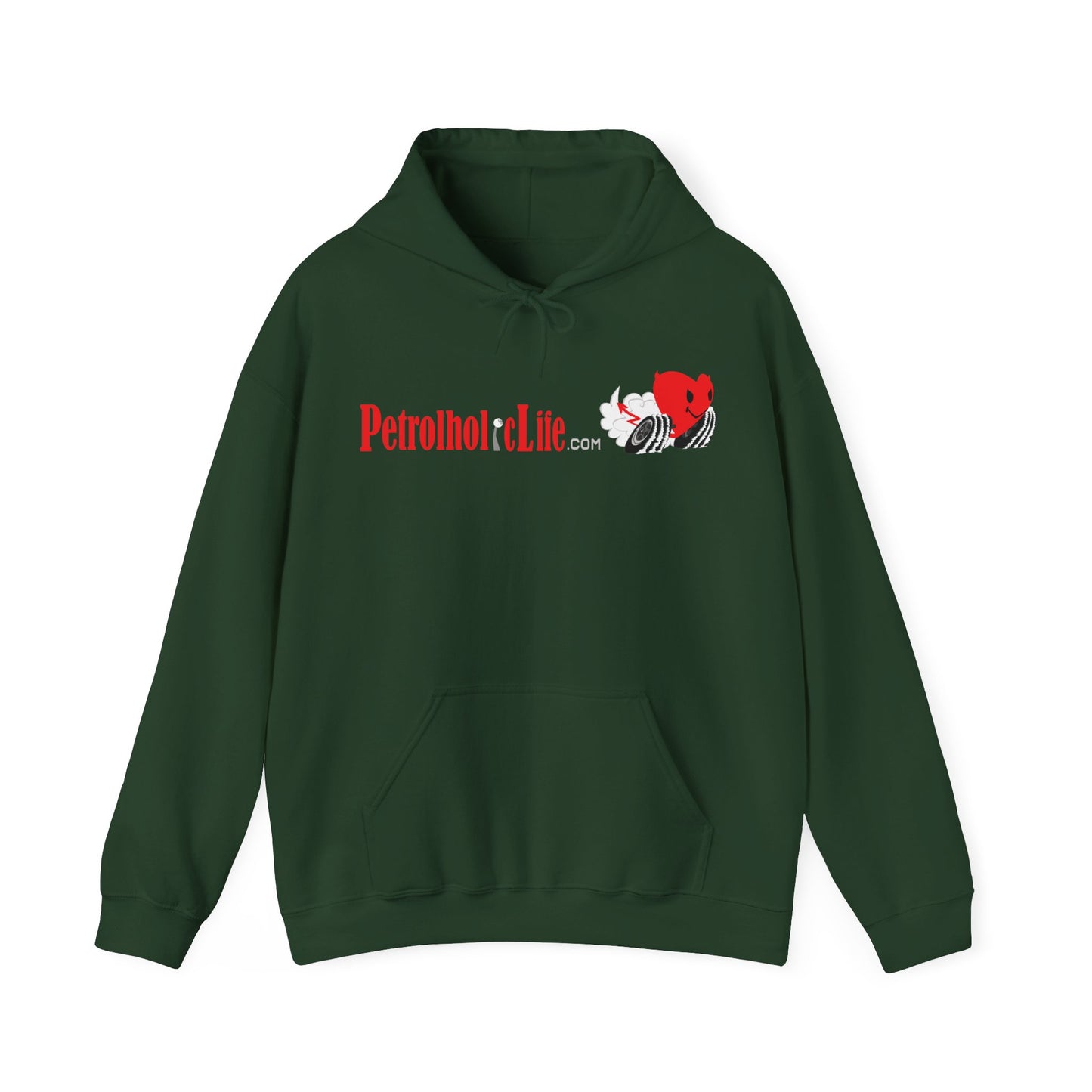 A Redline a Day Keeps Mechanic Away (Back Side) Unisex Heavy Blend™ Hooded Sweatshirt for Her