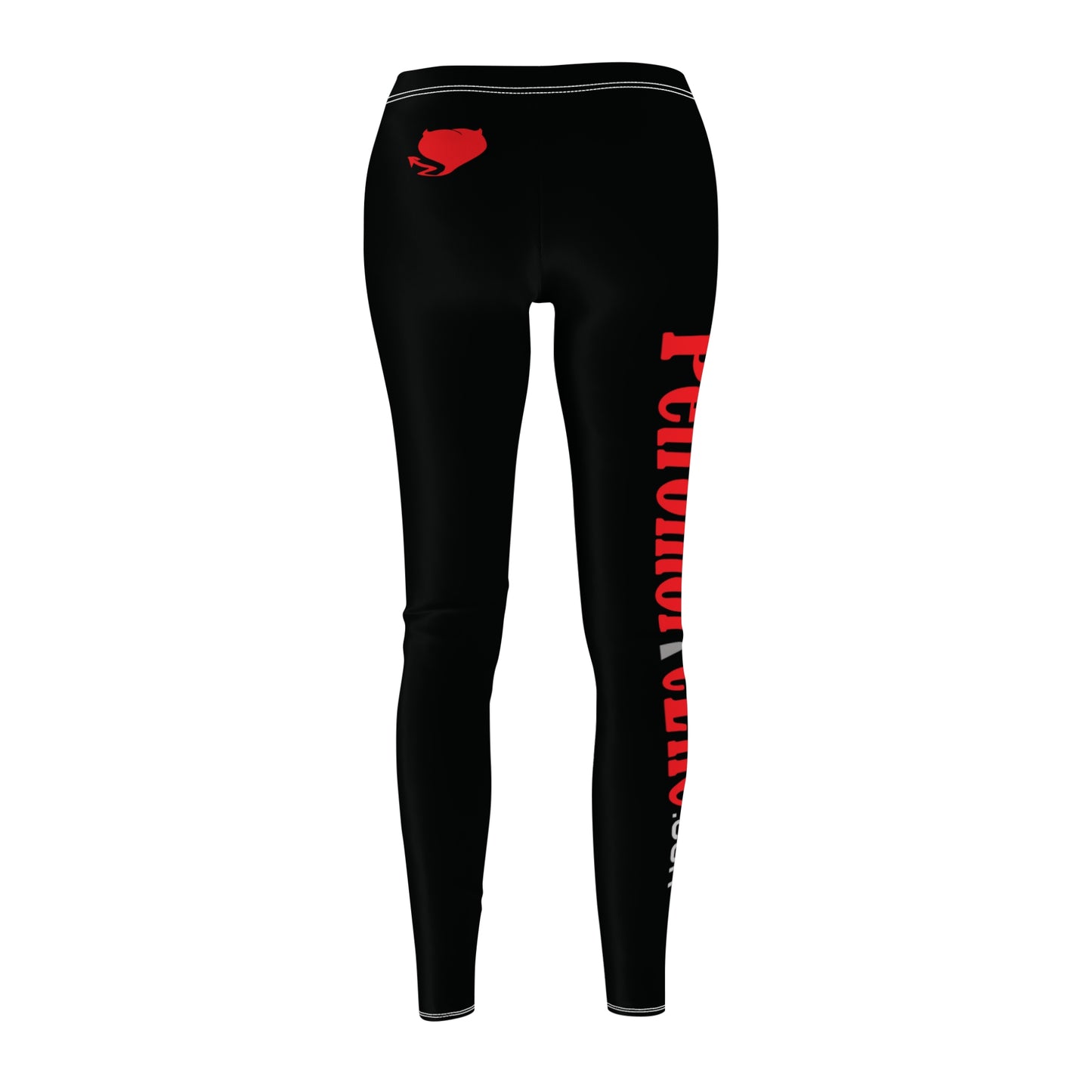 Devilish Heart Petrolholic Life - Women's Cut & Sew Casual Leggings (AOP)