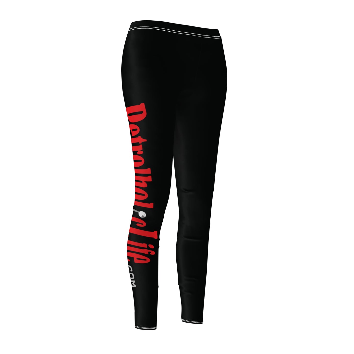 Devilish Heart Petrolholic Life - Women's Cut & Sew Casual Leggings (AOP)