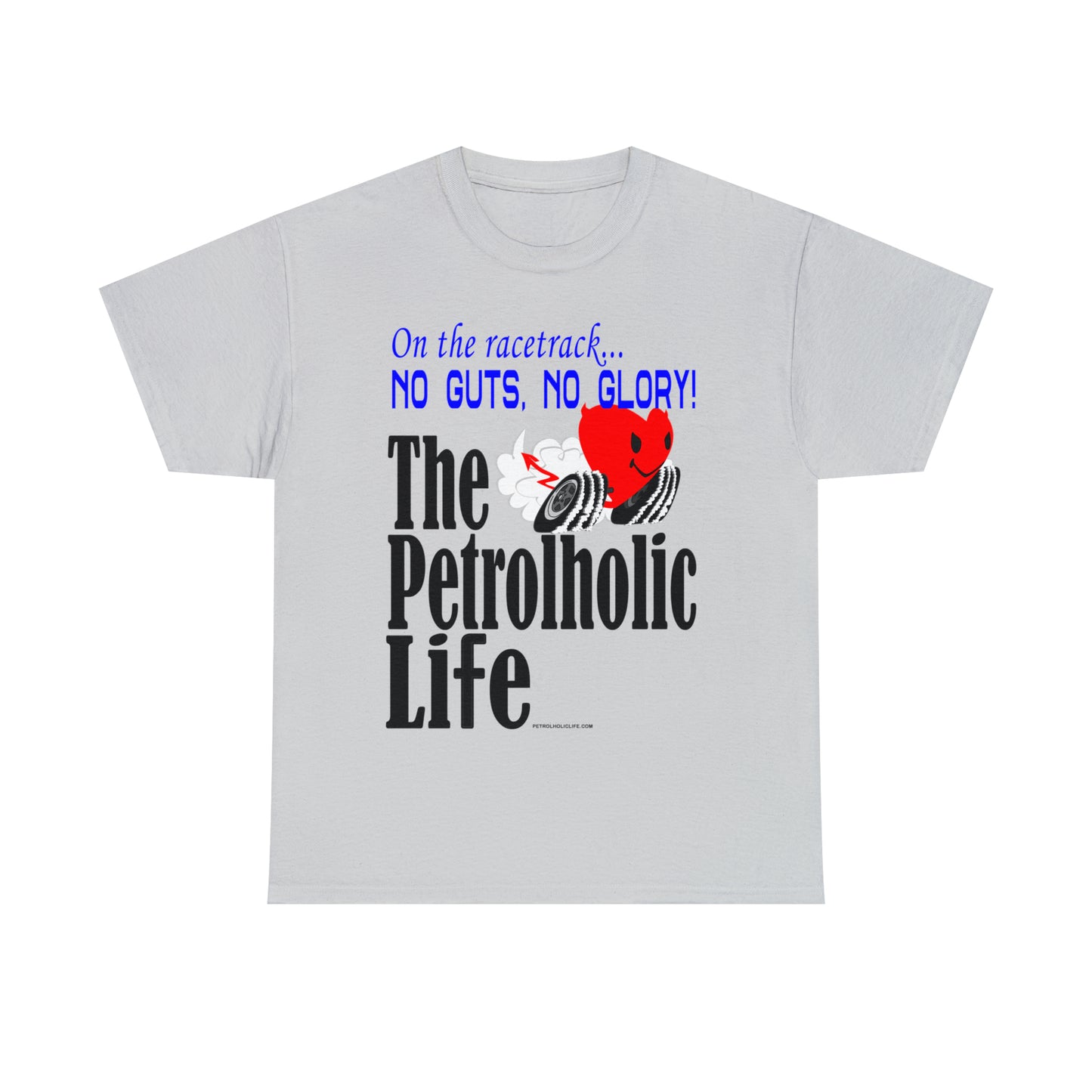 No Guts No Glory Heart Racing -  Unisex Heavy Cotton Tee