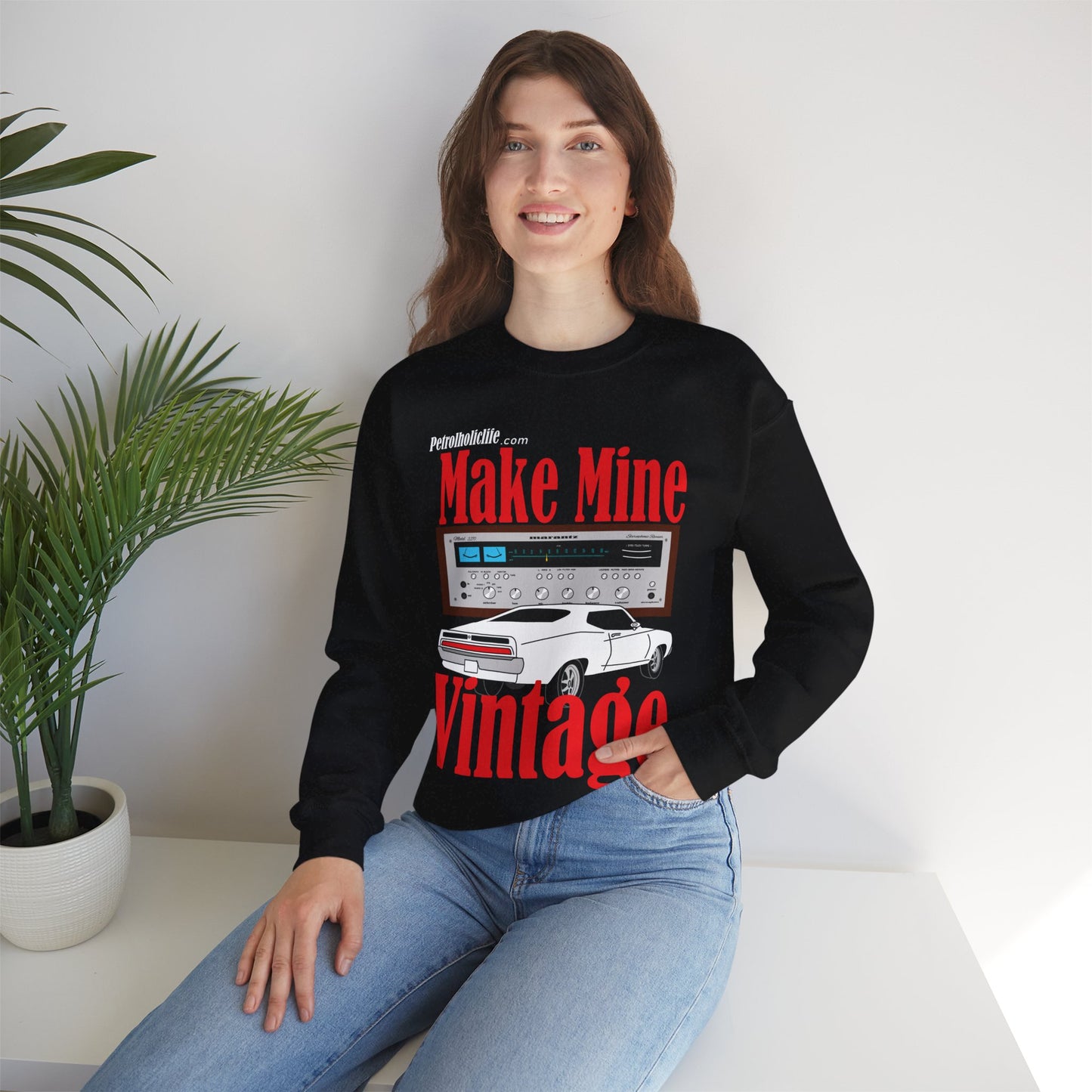 Ford Torino & Marantz  Stereo Unisex Heavy Blend™ Crewneck Sweatshirt