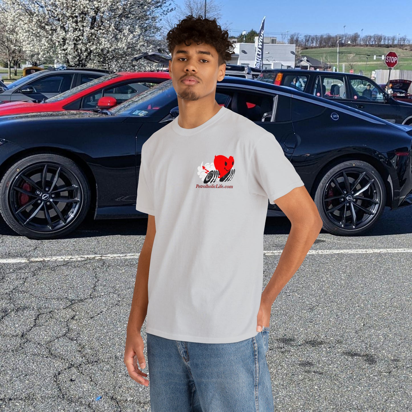 Loud & Fast on back side - Unisex Heavy Cotton Tee