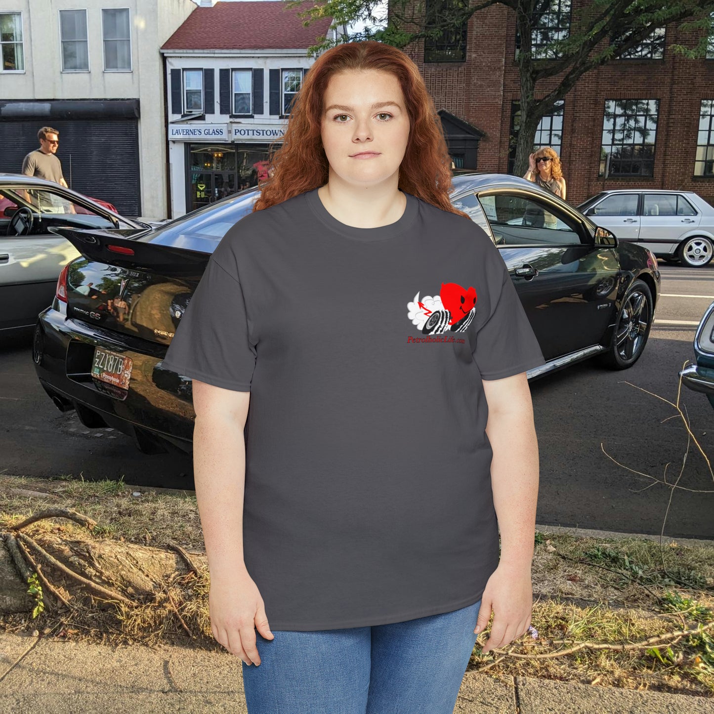 Loud & Fast on back side - Unisex Heavy Cotton Tee