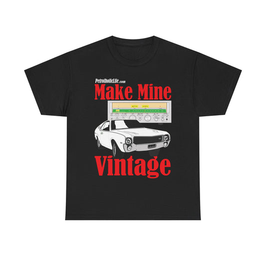AMX and Make Mine Vintage G-5000 Receiver - Unisex Heavy Cotton Tee