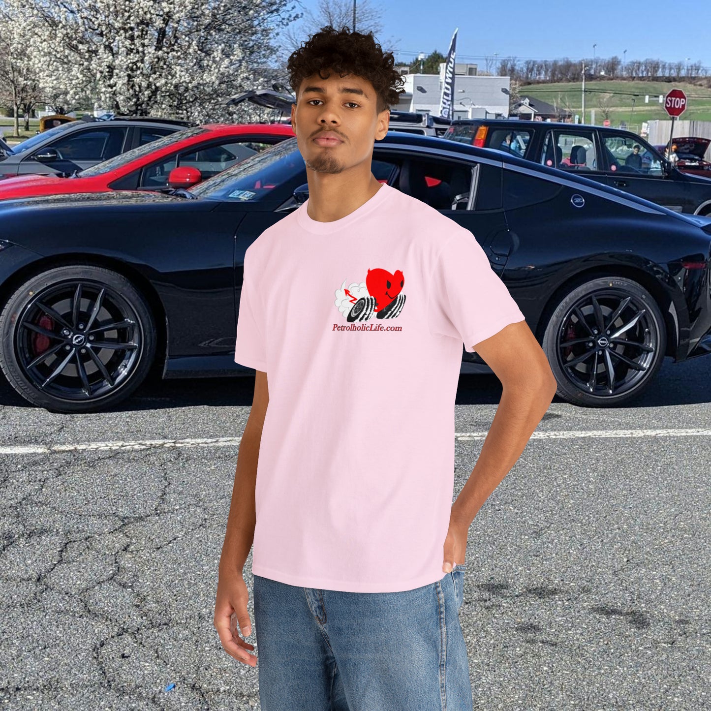 Loud & Fast on back side - Unisex Heavy Cotton Tee