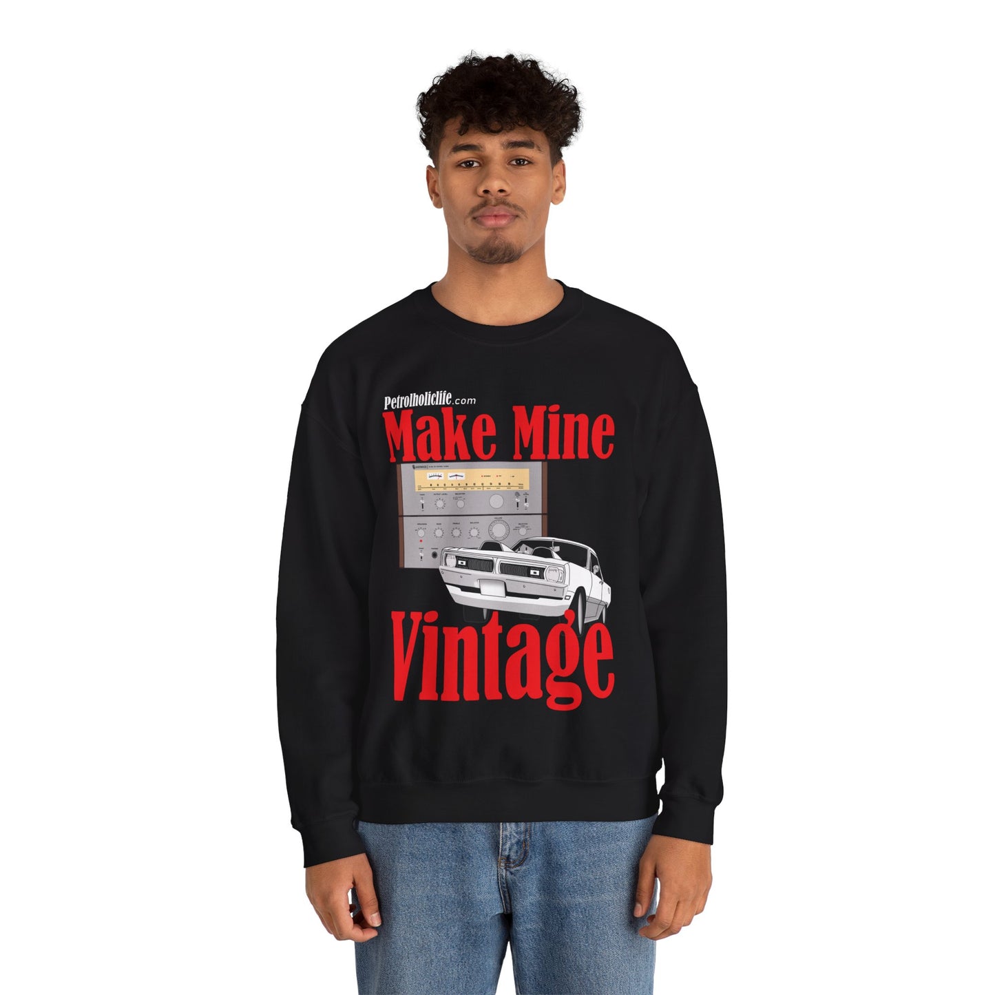 '70 Dart Swinger and Sherwood Stereo Unisex Heavy Blend™ Crewneck Sweatshirt