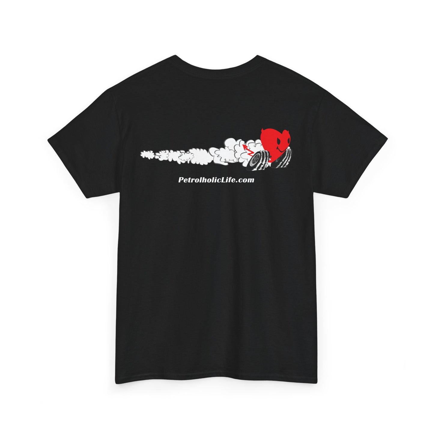 Racing Heart Front and Back - Unisex Heavy Cotton Tee