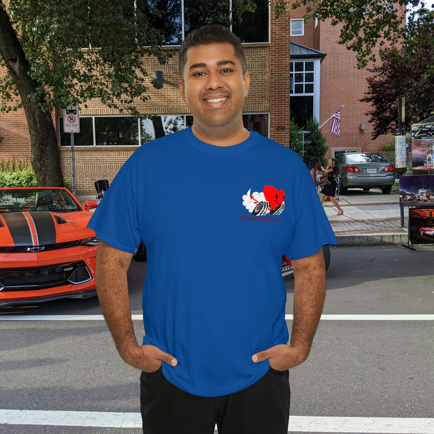 Loud & Fast on back side - Unisex Heavy Cotton Tee